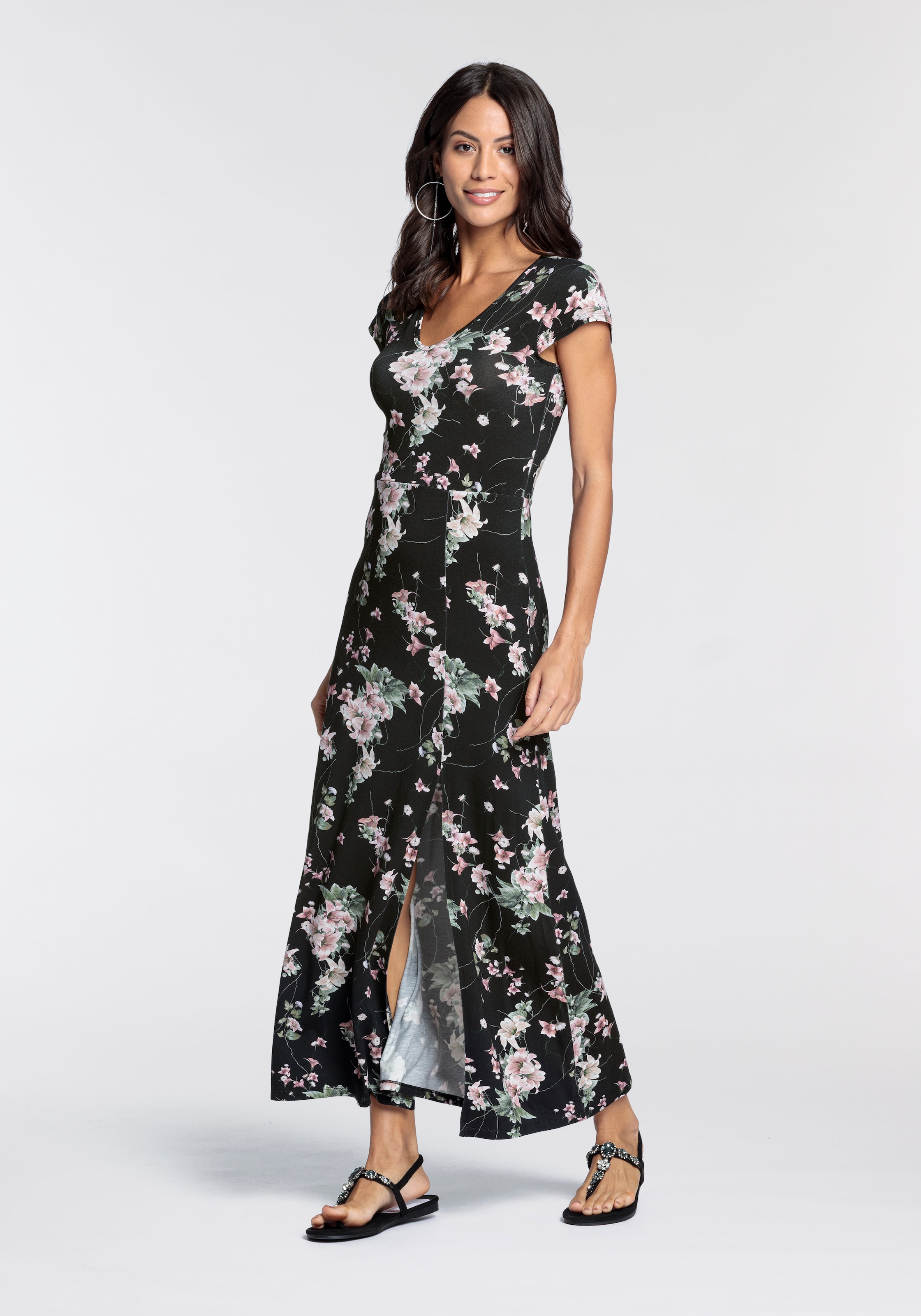 Melrose Maxikleid, festliche Anlässe, femininer Stil, aus elastischer Visko günstig online kaufen