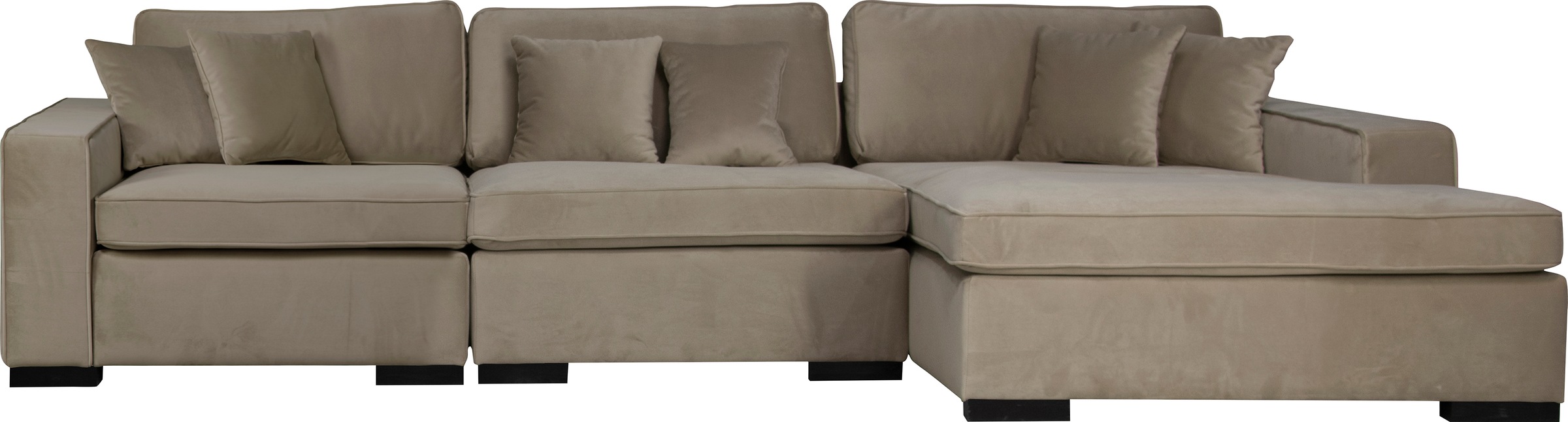 Guido Maria Kretschmer Home&Living Ottomane »Skara L-Form«, Lounge-Sofa mit Federkernpolsterung, in vielen Bezugsvarianten