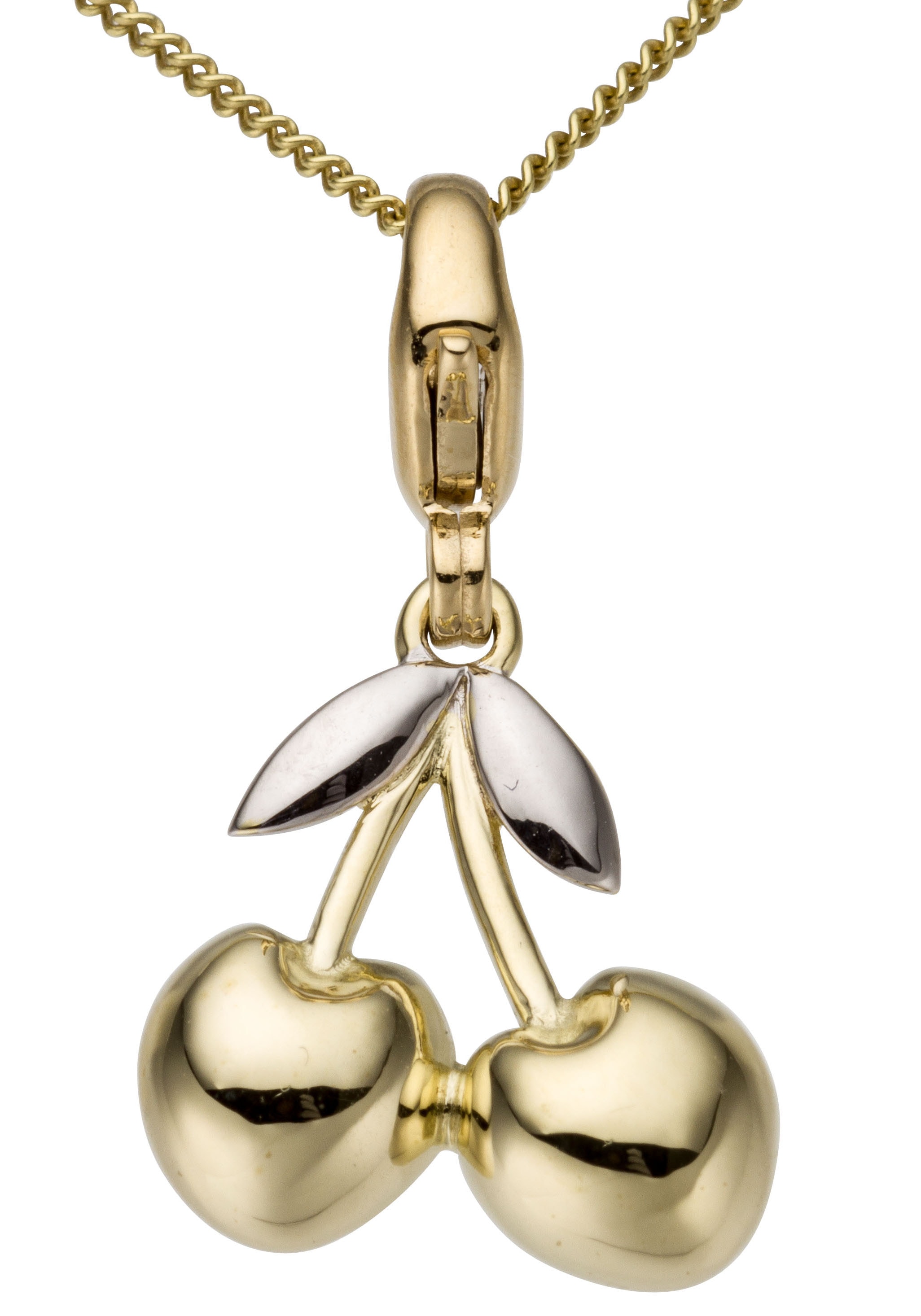 Firetti Charm-Einhänger »Schmuck Geschenk Gold 375 Halskette Charmarmband  Gold-Charm Kirsche«, zu Kleid, Shirt, Jeans, Sneaker! Anlass Geburtstag  Weihnachten für bestellen | BAUR