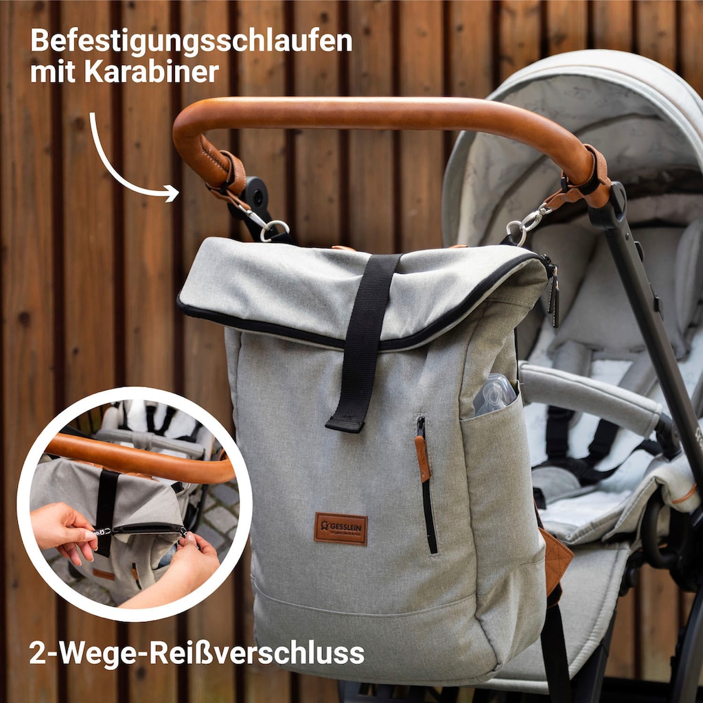 Gesslein Wickelrucksack »N°6, schiefergrau«