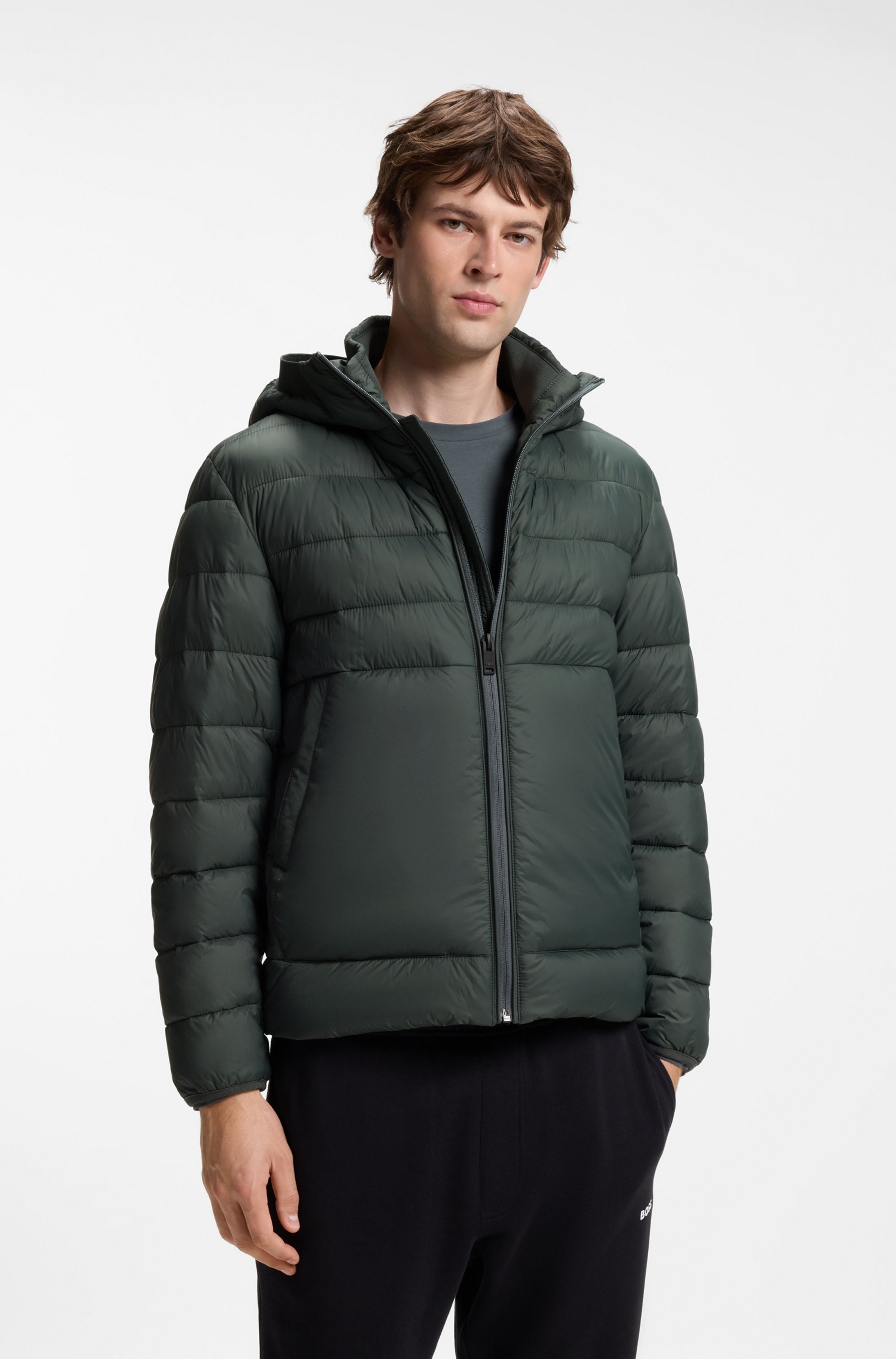 BOSS ORANGE Steppjacke "Odenni" mit Kapuze mit Stehkragen, wasserabweisend