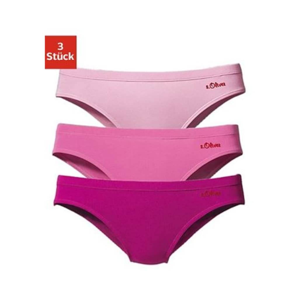 s.Oliver Bikinislip, (Packung, 3 St.)