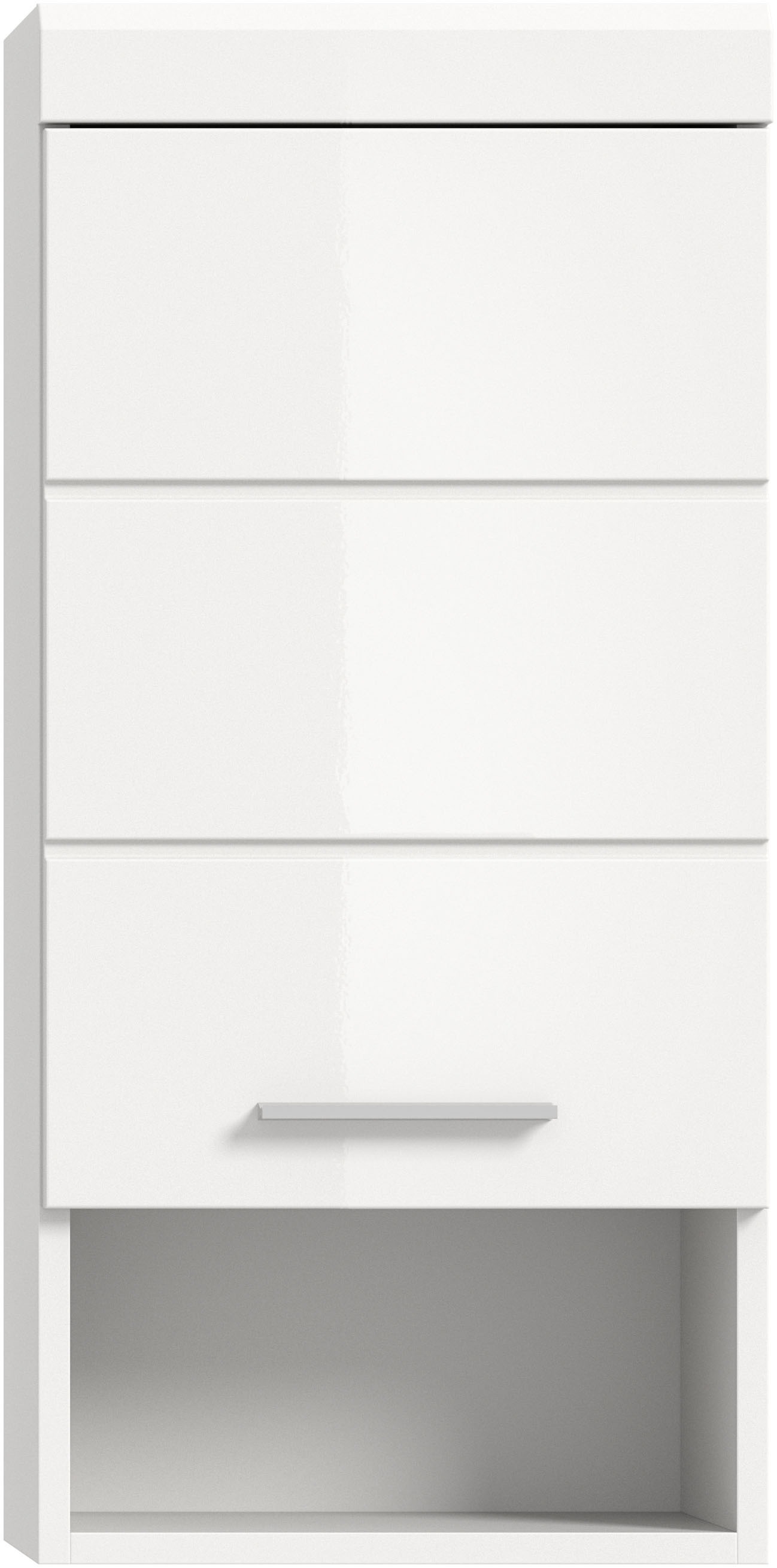 Thumbnail - welltime Hängeschrank "SIENA, Breite 37cm, 1 Tür, 1 offenes Fächer, 1 Einlegeboden, MDF-Front" TOPSELLER, 1 Stk. tlg. in...