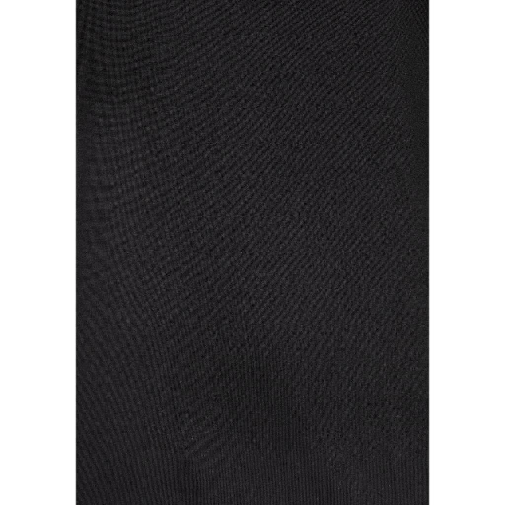 AJC Oversize-Shirt mit Schulterdetail in Lederoptik JU8148