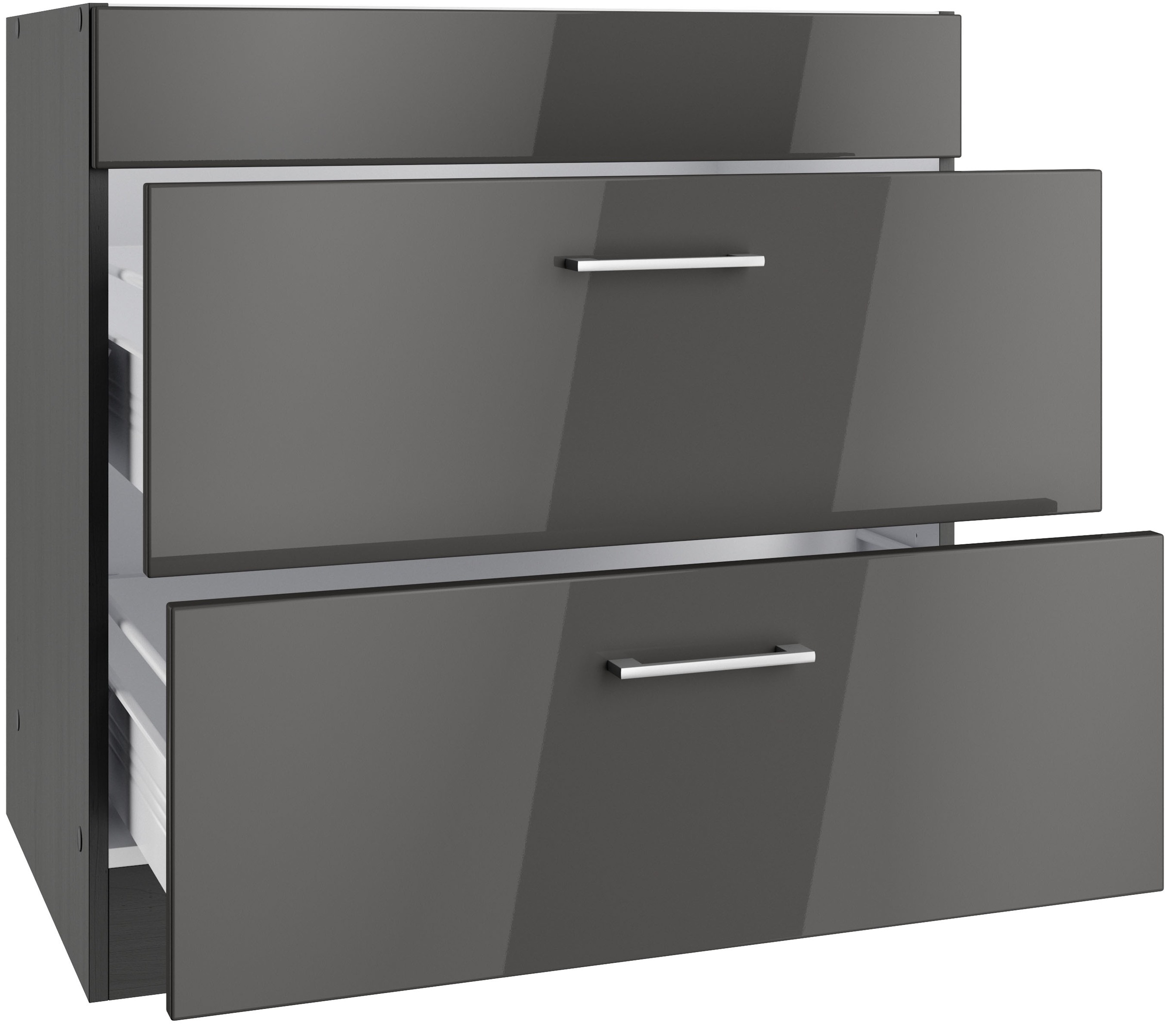 KOCHSTATION Kochfeldumbauschrank »KS-Milan«, HELD Möbel, Kochfeldumbau 80 cm, matte oder hochglänzende Fronten