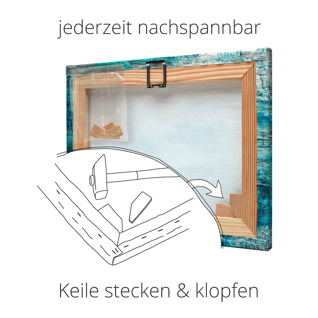 Artland Wandbild »Fensterblick Sonnenuntergang am Strand«, Fensterblick, (1 St.)