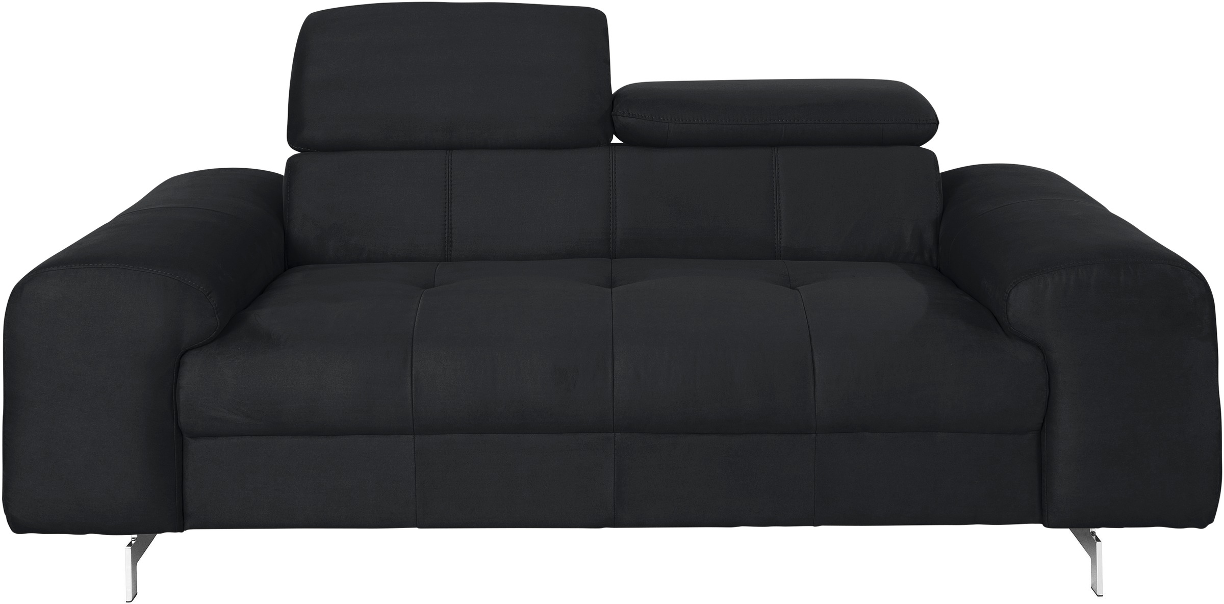 COTTA 2-Sitzer »Chef«, Big-Sofa mit Kopfteilverstellung, edle Metallkufen