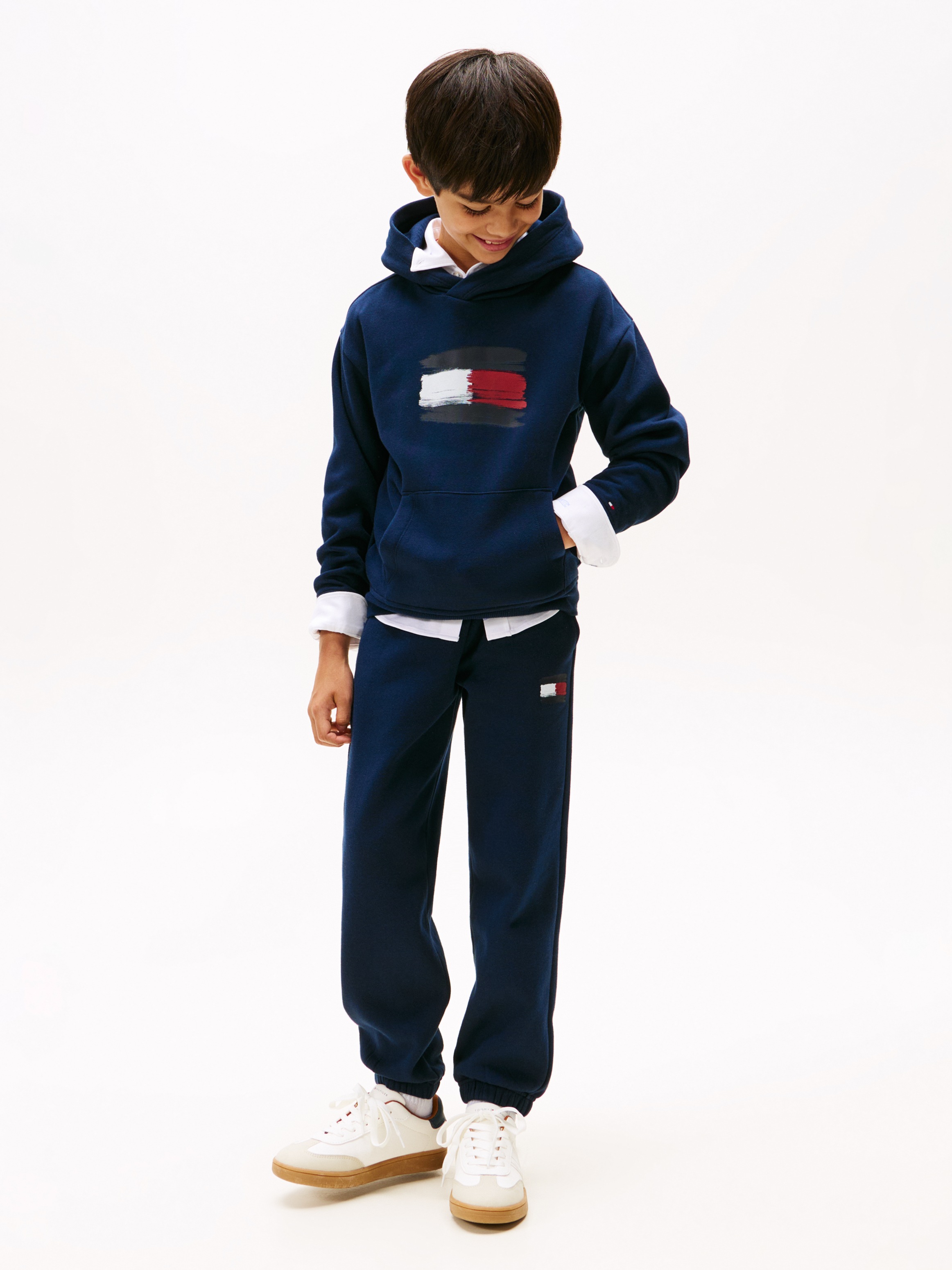 Thumbnail - Tommy Hilfiger Kapuzensweatshirt "FLAG HOODIE" Kinder bis 16 Jahre
