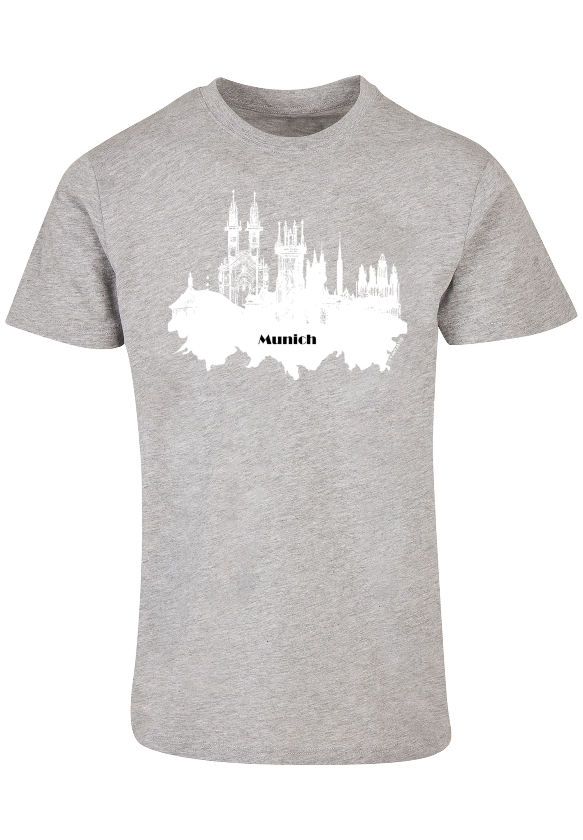 F4NT4STIC T-Shirt »Cities Collection - Munich skyline«, Print