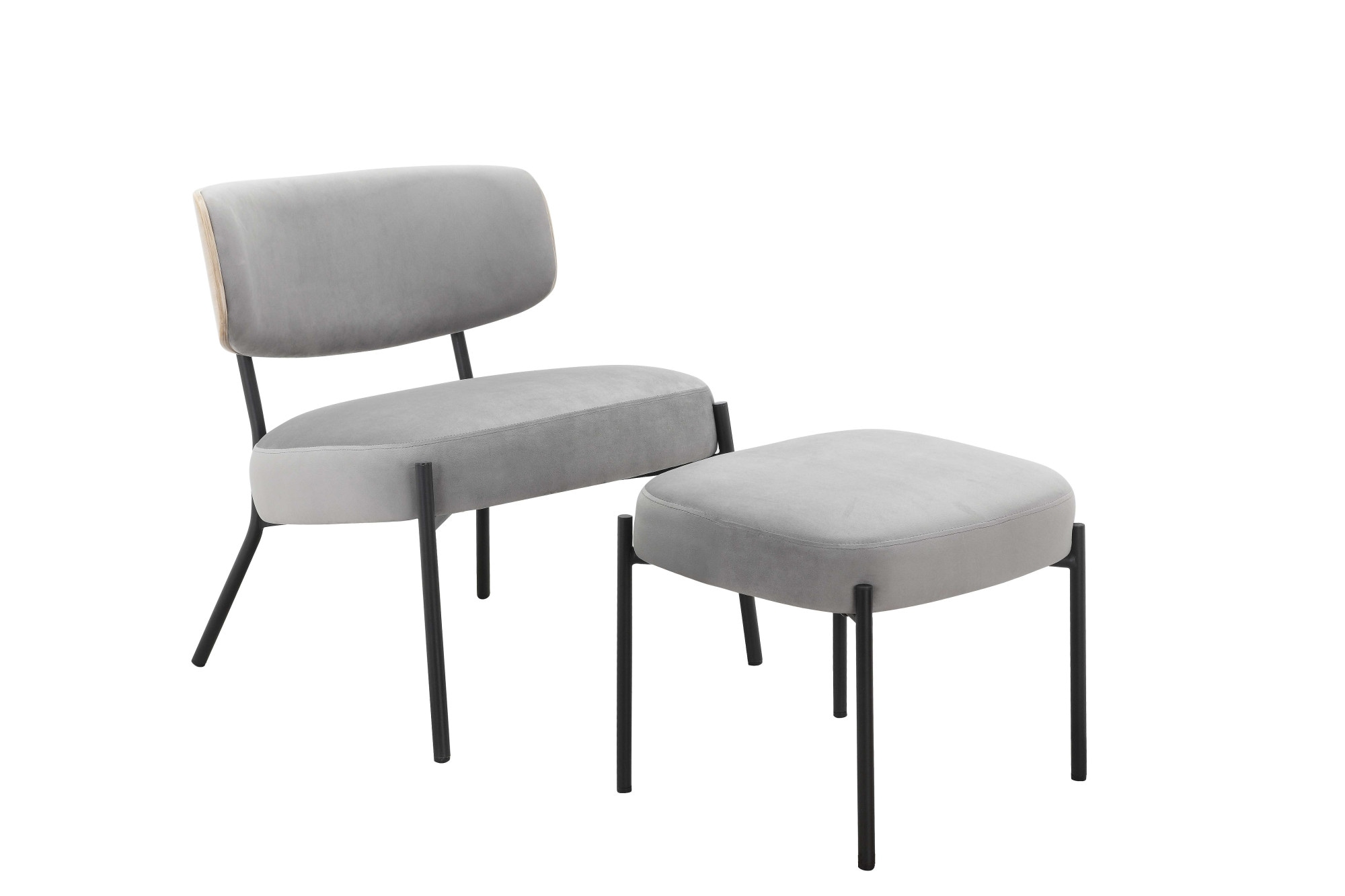 andas Loungesessel »Lovberg in Cord und Easycare-Bezug«, eleganter Sessel mit Hocker