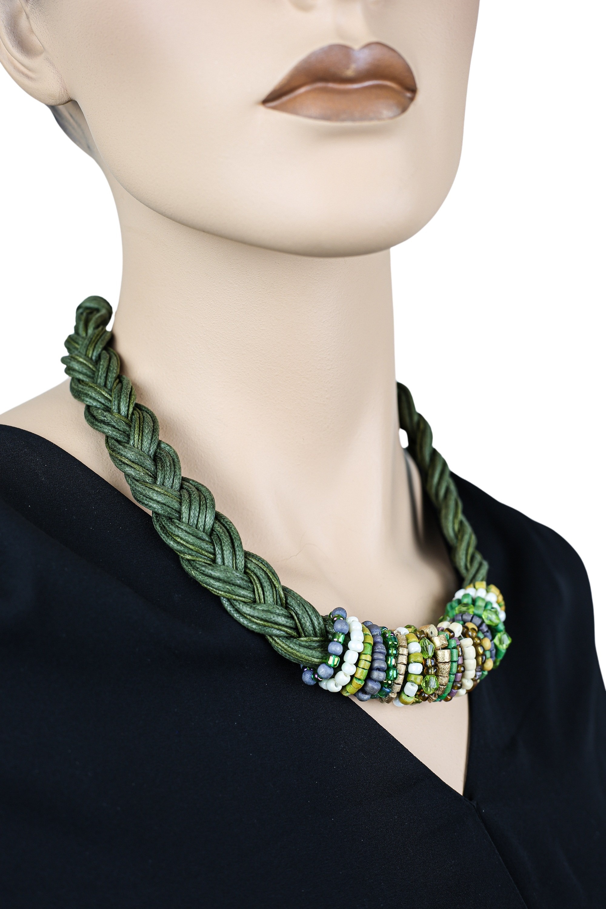 COLLEZIONE ALESSANDRO Kette mit Anhänger »Alexa«, geflochtenes Baumwollband