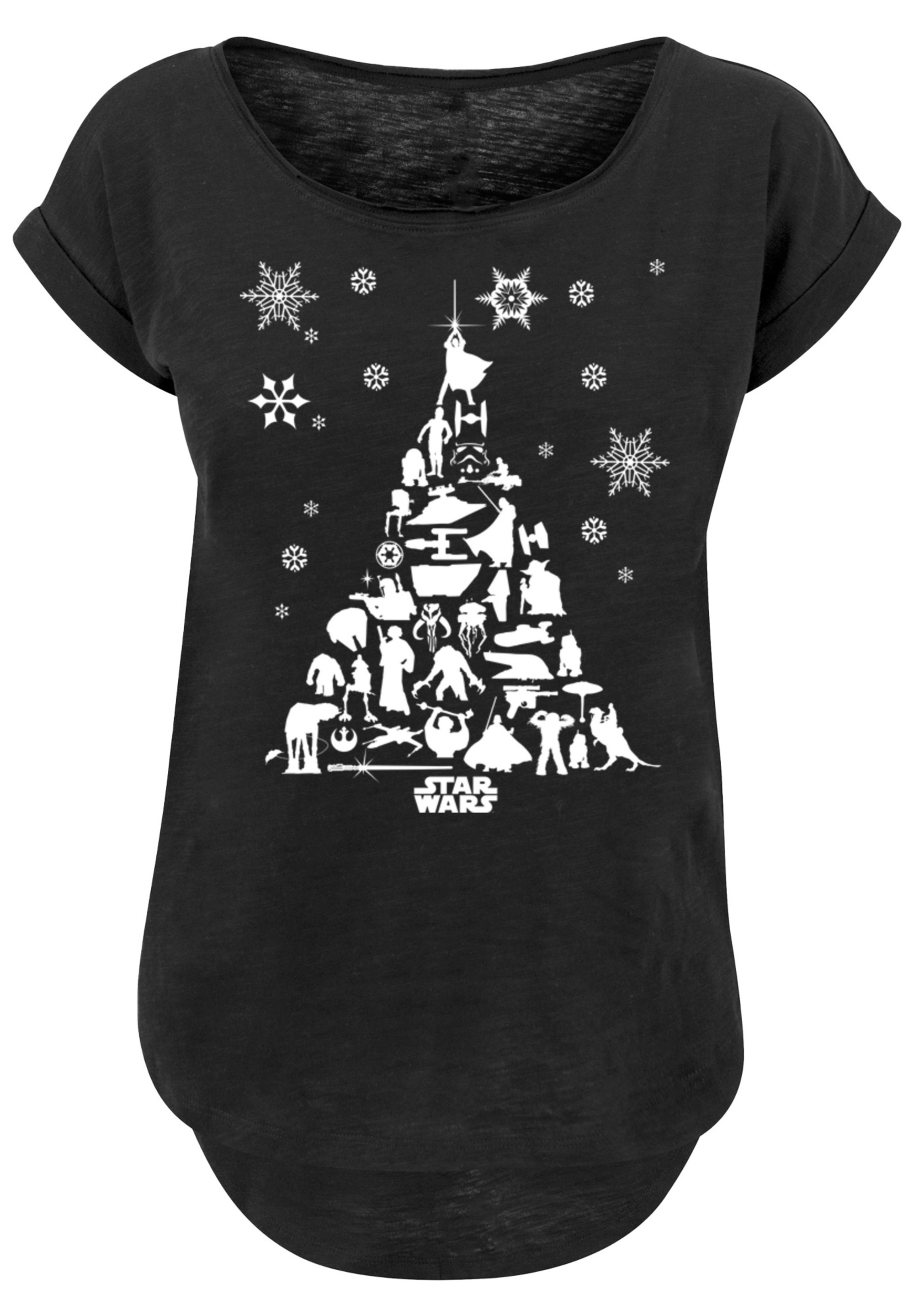 F4NT4STIC T-Shirt »Star Wars Christmas Weihnachtsbaum«, Print