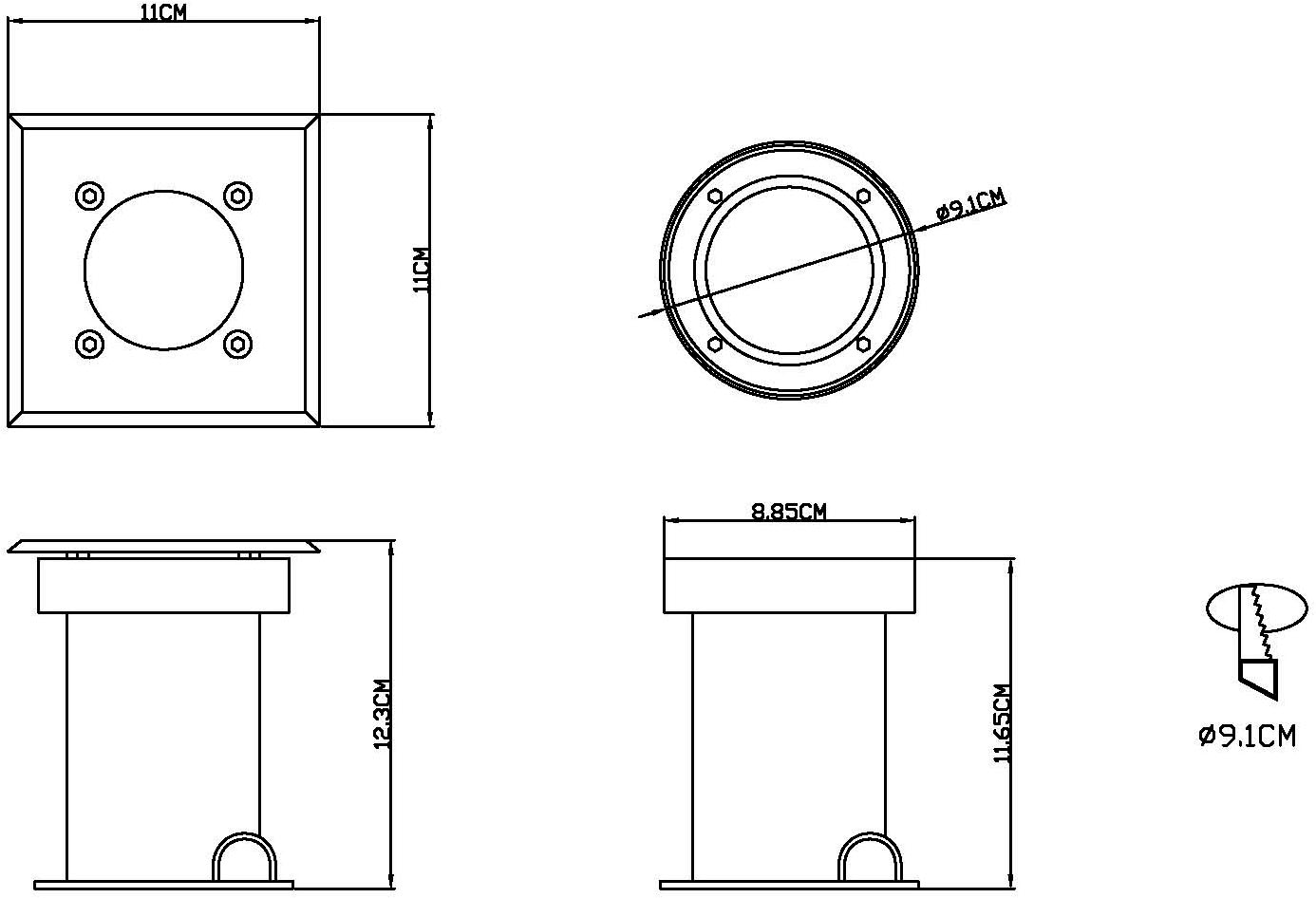 GLOBO LIGHTING Außen-Stehlampe »STYLE II« GU10 1 Stk.
