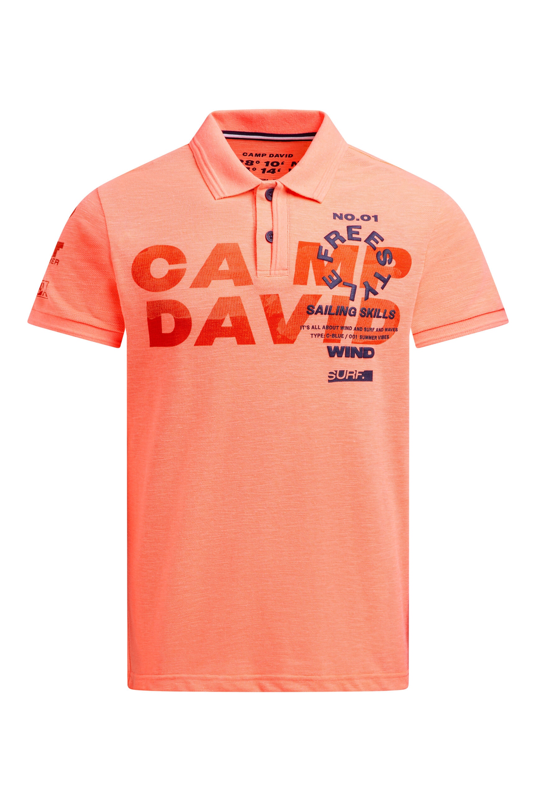 CAMP DAVID Poloshirt aus Baumwolle