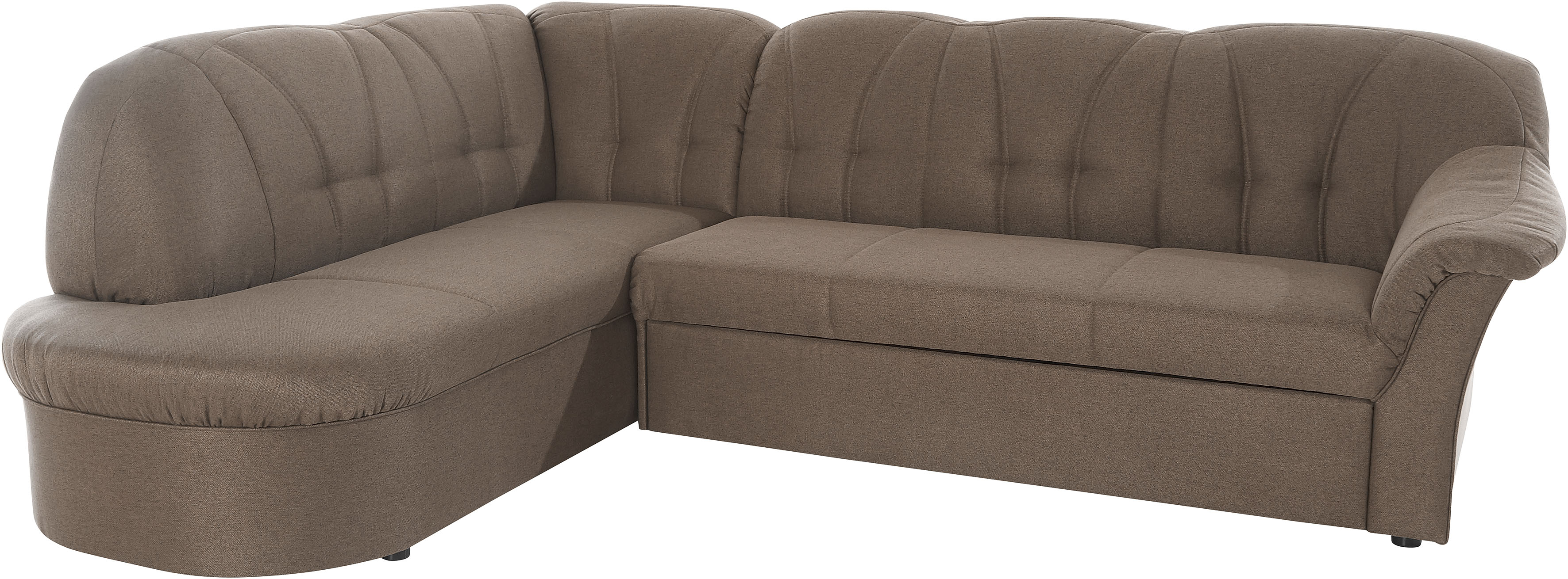 Thumbnail - DOMO collection Ecksofa "Pegnitz, elegante Rückensteppung, zeitlose Formensprache, L-Form", wahlweise mit Bettfunktion
