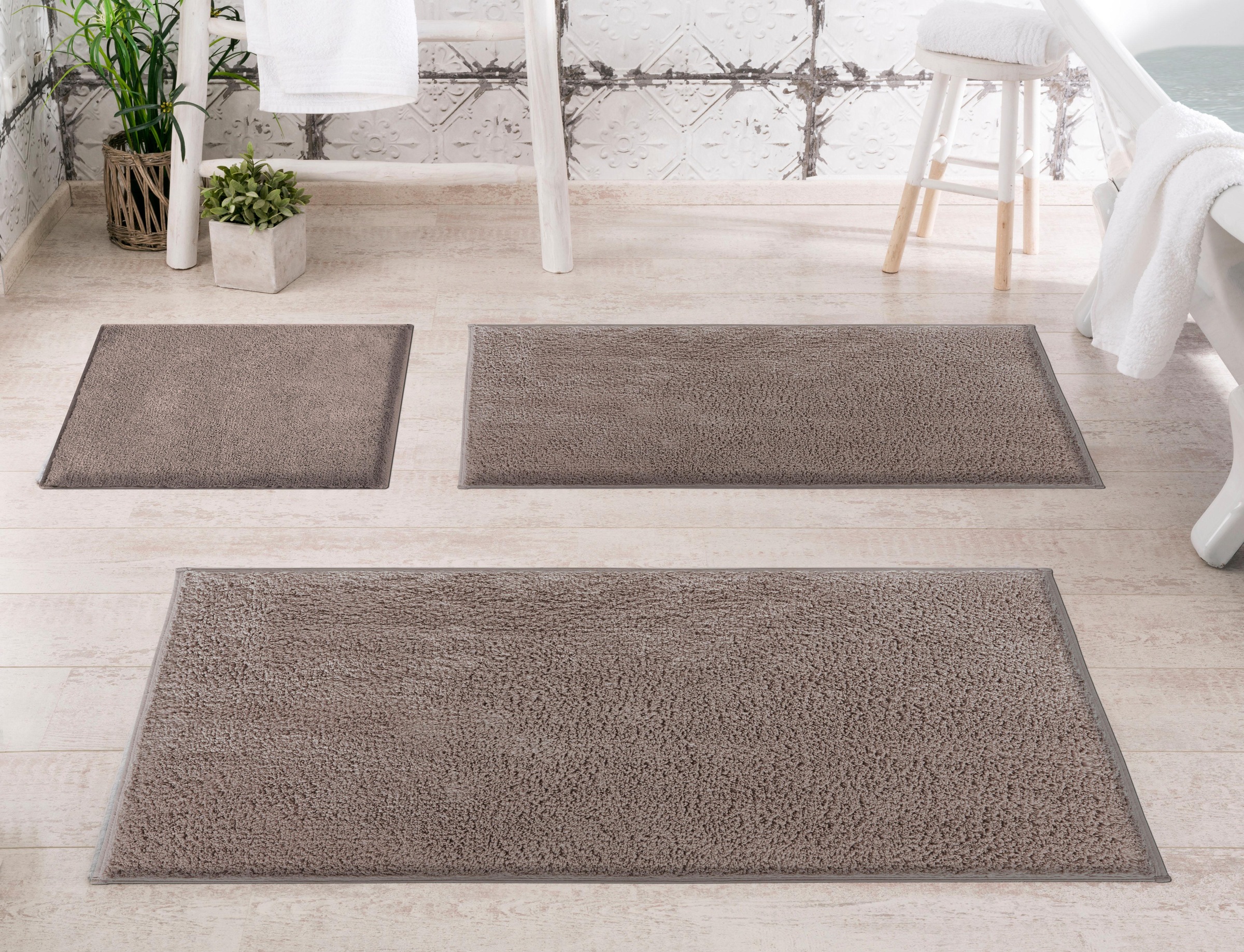 Grund Badematte "Marla" Höhe 14 mm rutschhemmend beschichtet fußbodenheizun günstig online kaufen