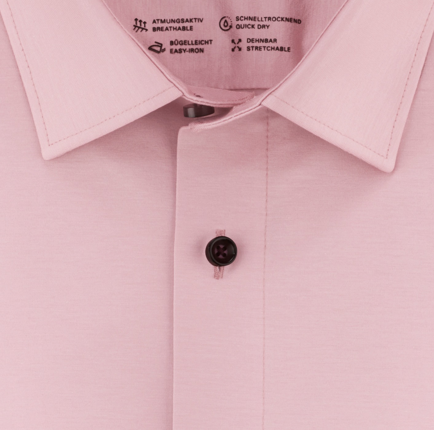 OLYMP Langarmhemd »Luxor 24/Seven modern fit Jerseyshirt«, mit geruchshemmenden Materialeigenschaften