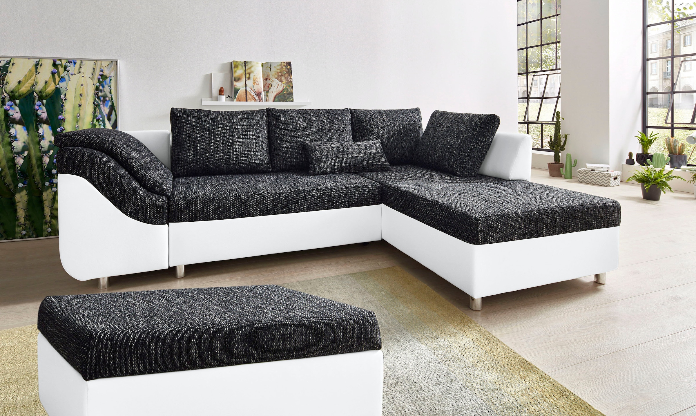 COLLECTION AB Ecksofa "Sally L-Form, B: 256 cm" 1 Zierkissen, optional Schlaffunktion & Bettkasten