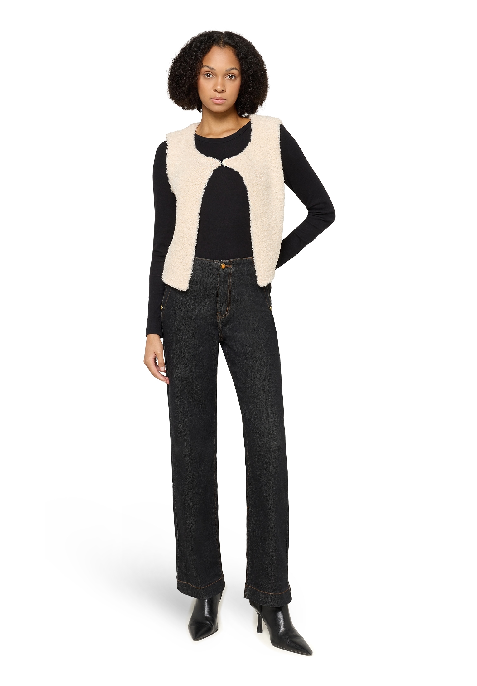 Cartoon Strickjacke »Damen mit Rundhalsausschnitt« 1 Stk.