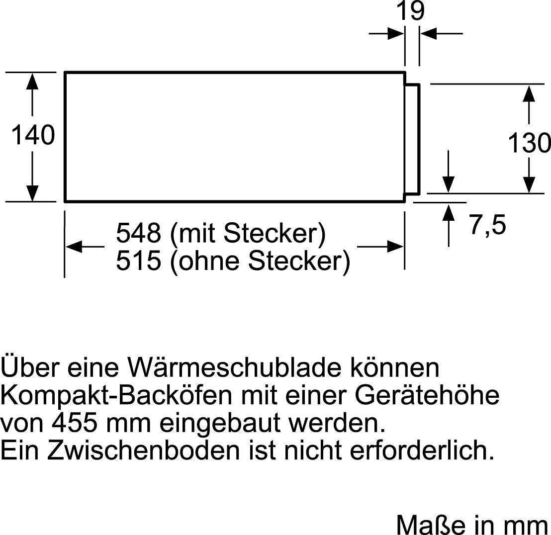 Rechnung | BI630CNS1« auf »iQ700 SIEMENS BAUR Einbau-Wärmeschublade