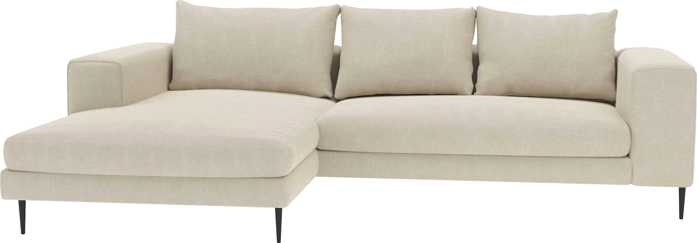 Home affaire Ecksofa "Aurora, L-Form, mit extra breiter Recamiere, 324 x 17 günstig online kaufen