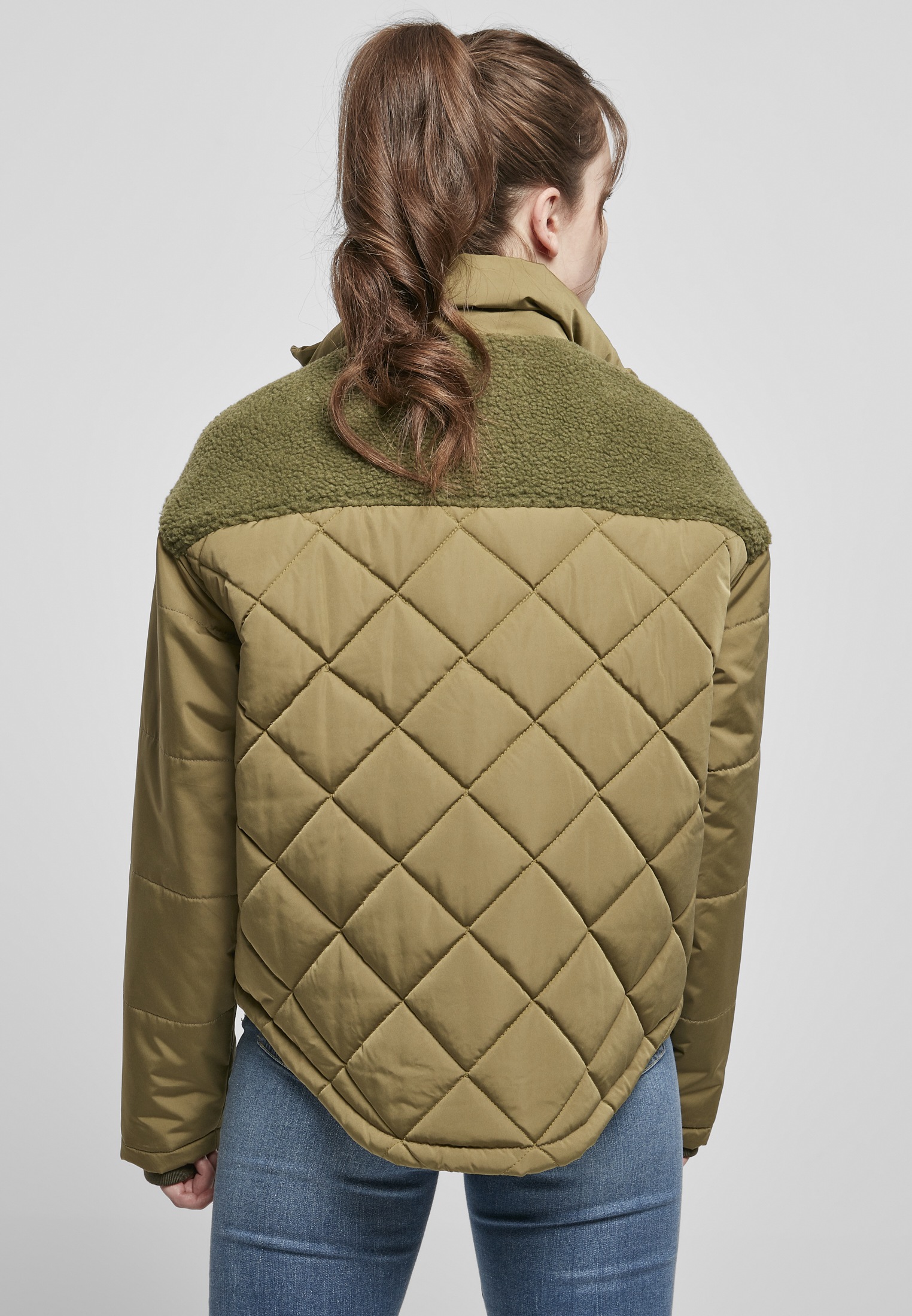 Puffer kaufen Jacket«, »Damen Oversized | ohne Kapuze St.), (1 CLASSICS BAUR Winterjacke Ladies URBAN für Diamond Quilt