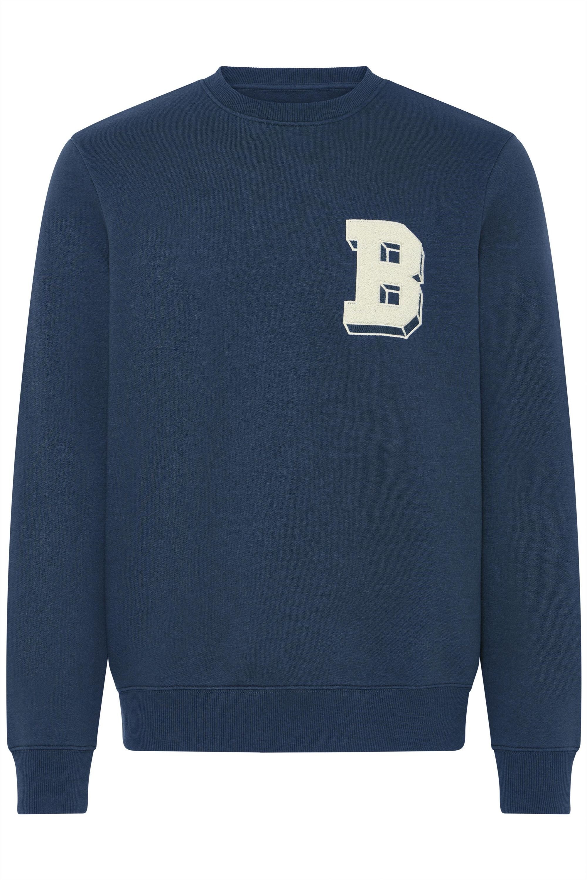 Blend Rundhalspullover "BHBade" Lässiger Sweatpullover mit Stickerei günstig online kaufen
