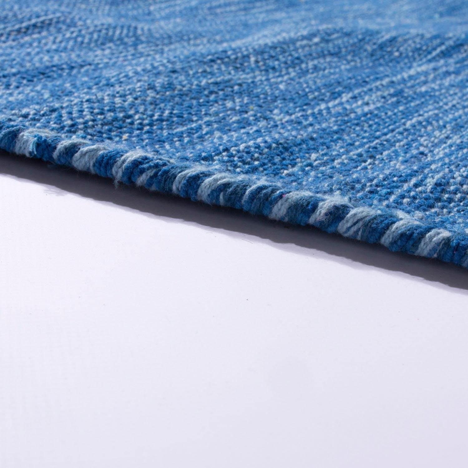 Paco Home Teppich »Kilim 210«, rechteckig, 12 mm Höhe, Handgwebt, Flachgewebe, reine Baumwolle, handgewebt, Uni Farben