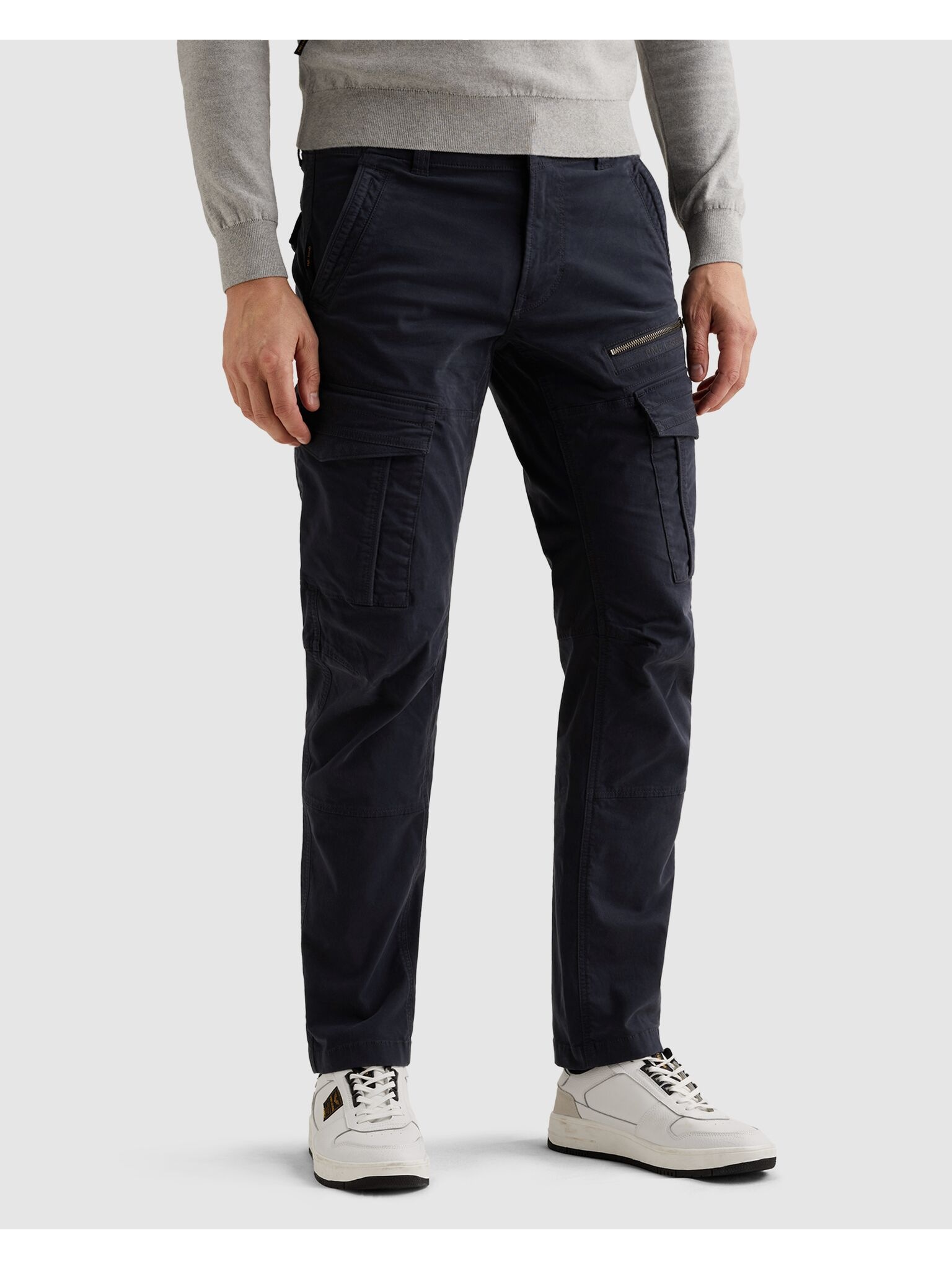 PME LEGEND Cargohose "Nordrop Stretch Twill" mit Logo Stickerei