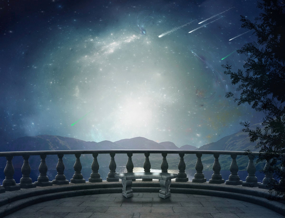 Papermoon Fototapete "Fantastischer Balkon"