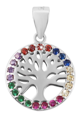 Adelia´s Kettenanhänger »Anhänger Lebensbaum aus 925 Silber mit Zirkonia« kaufen