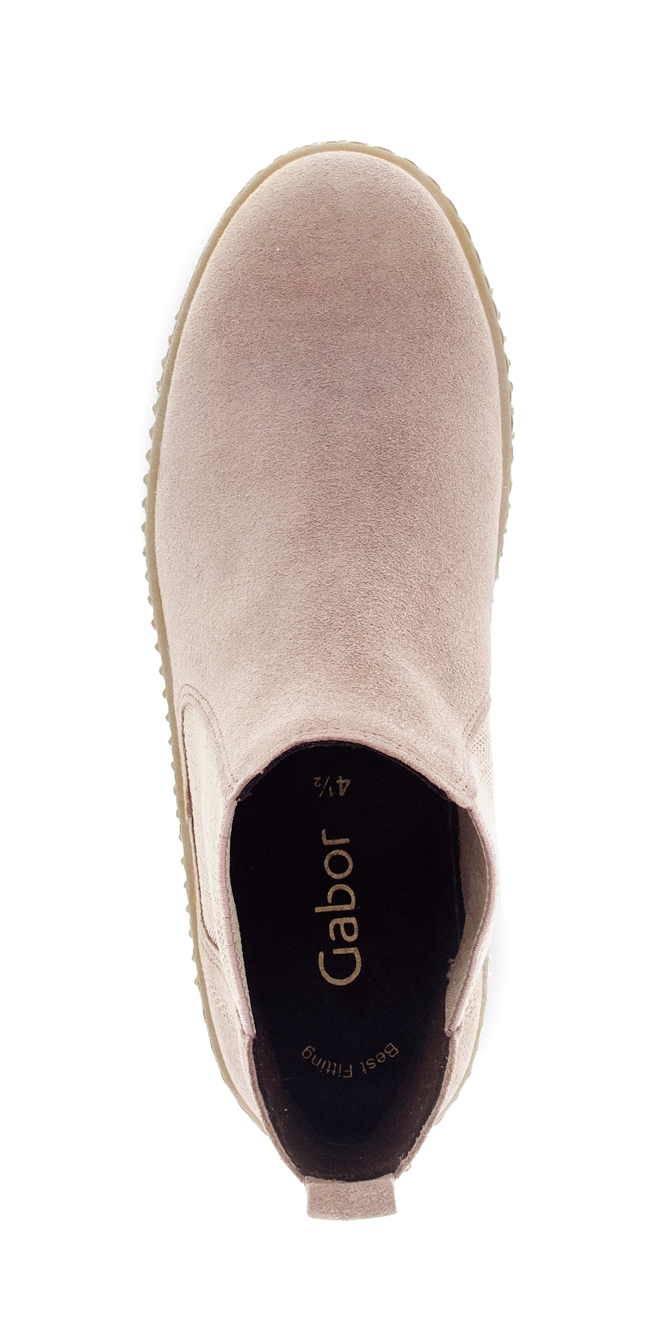 Gabor Chelseaboots, Plateau, Stiefelette, Schlupfschuh mit dezenten Kontrastnähten