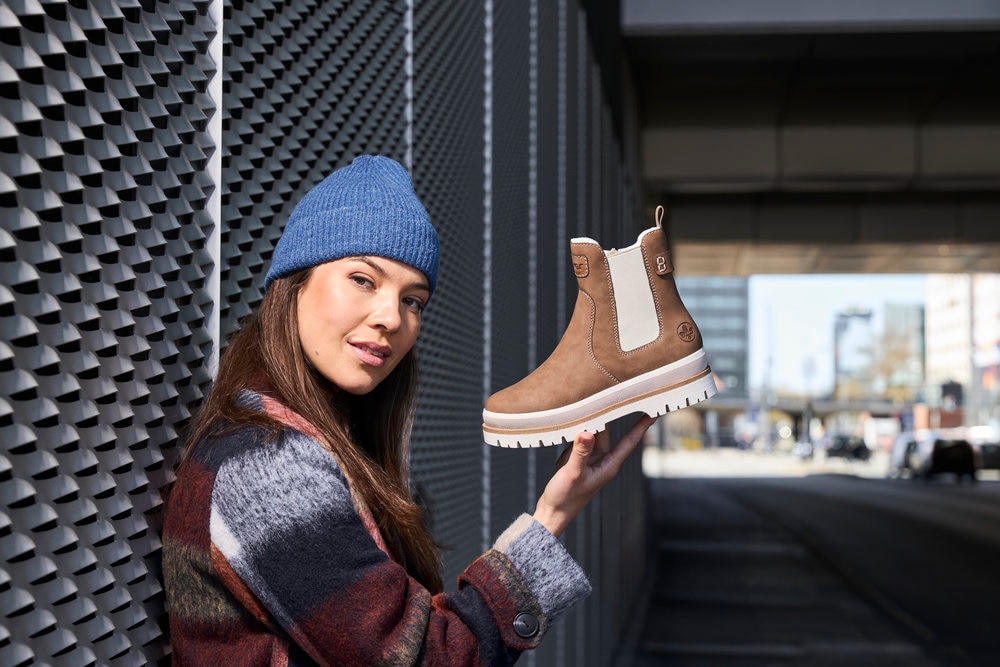 Rieker Winterboots, Chelseaboots, Plateauboots, Stiefelette mit Innenreißverschluss
