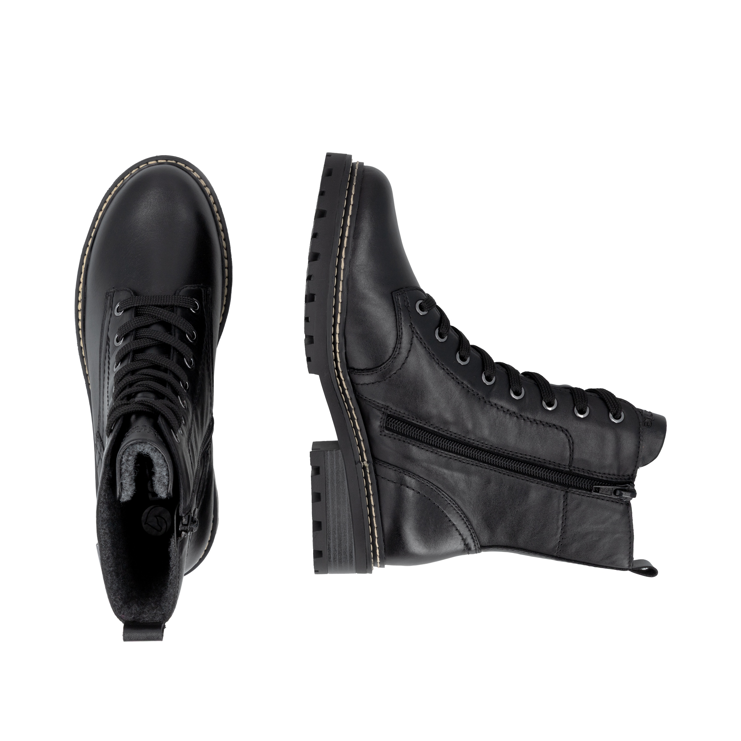 Remonte  Schnürstiefelette mit Innenreißverschluss, TEX-Membrane