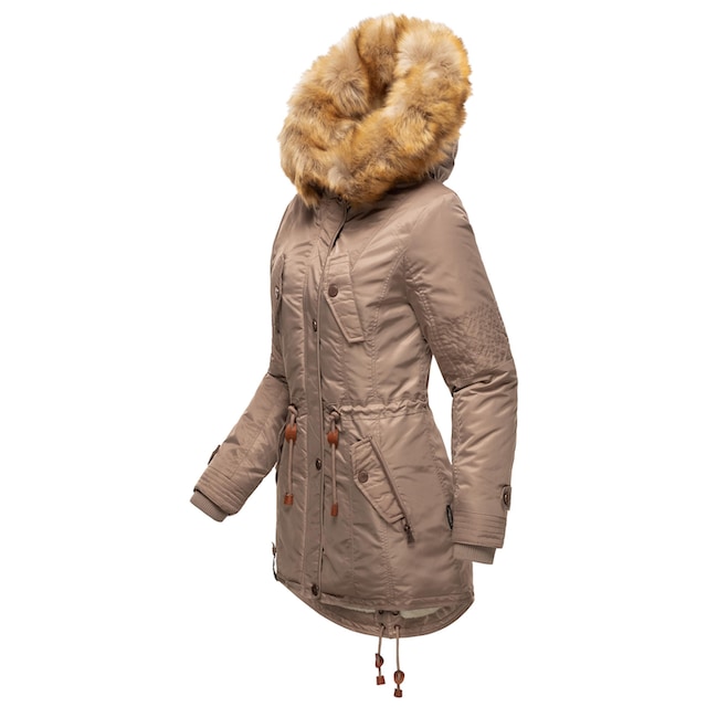 Navahoo Wintermantel »La Viva«, hochwertiger Winterparka mit großem  Kunstfell online bestellen | BAUR