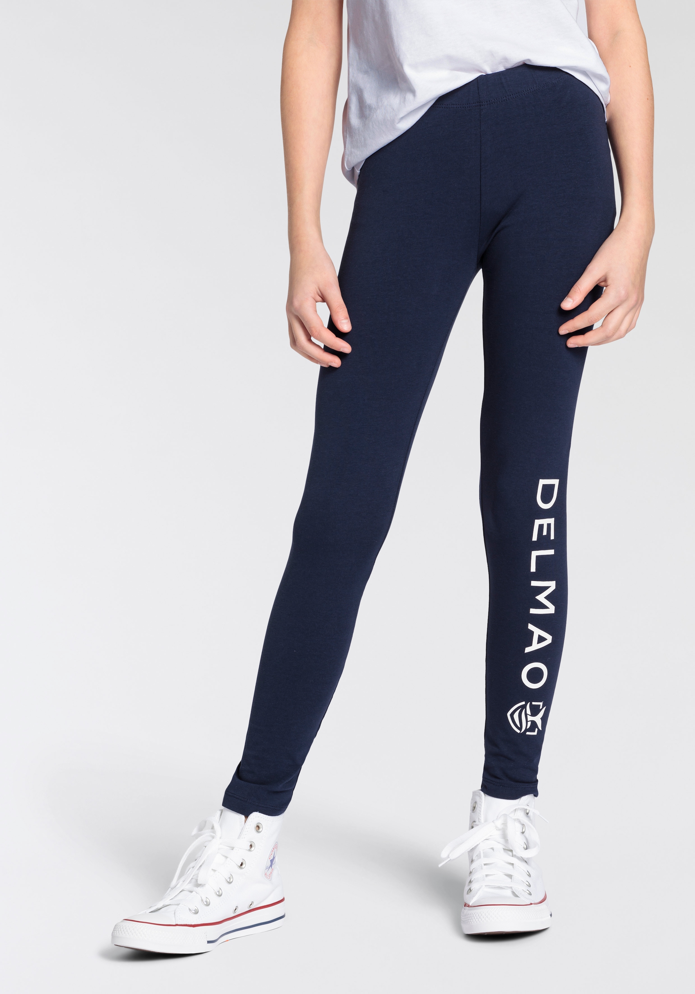 DELMAO Leggings »für Mädchen«, mit seitlichem Logo-Print