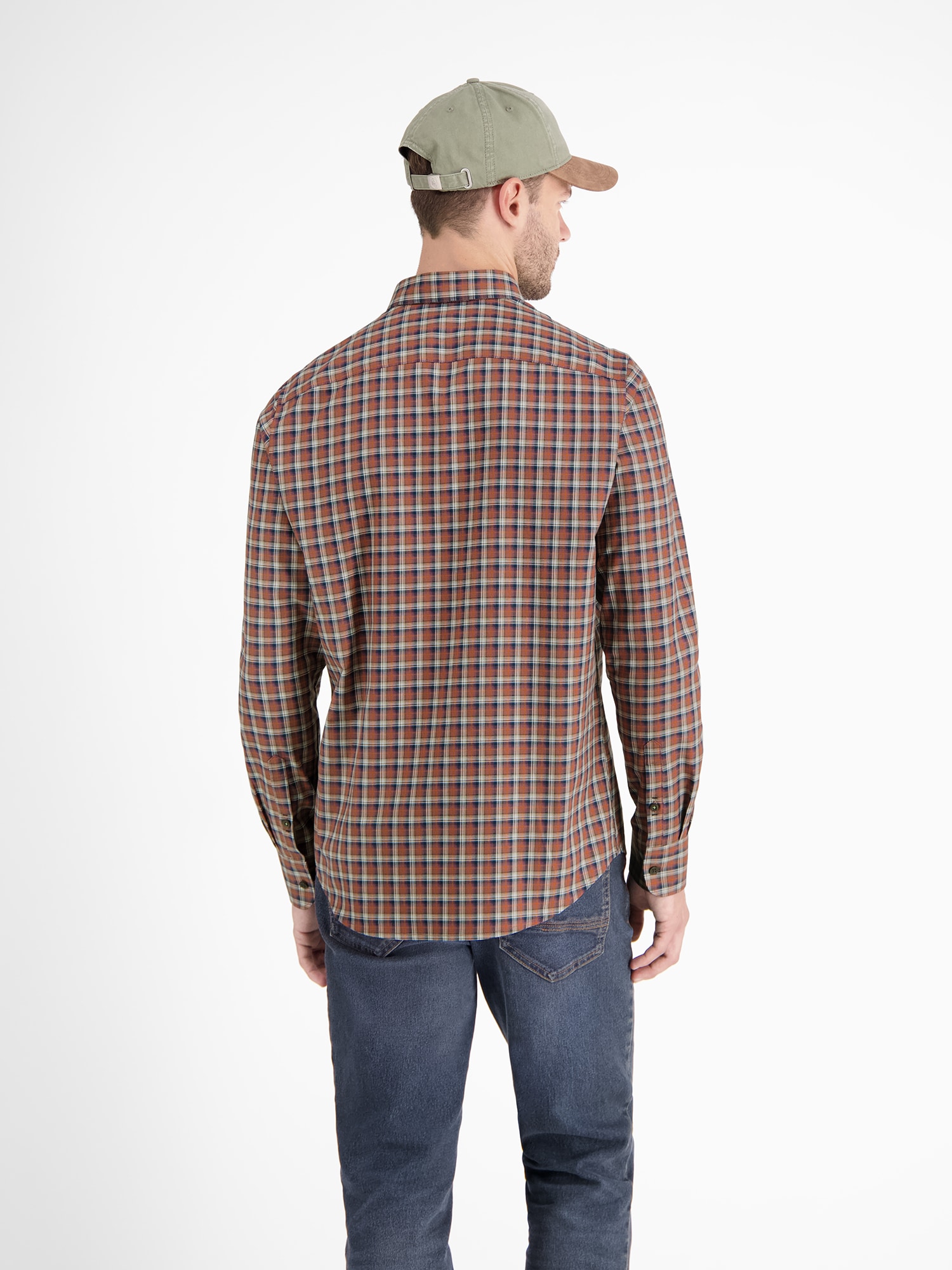 LERROS Karohemd »LERROS Kariertes Herrenhemd mit Button-down-Kragen«