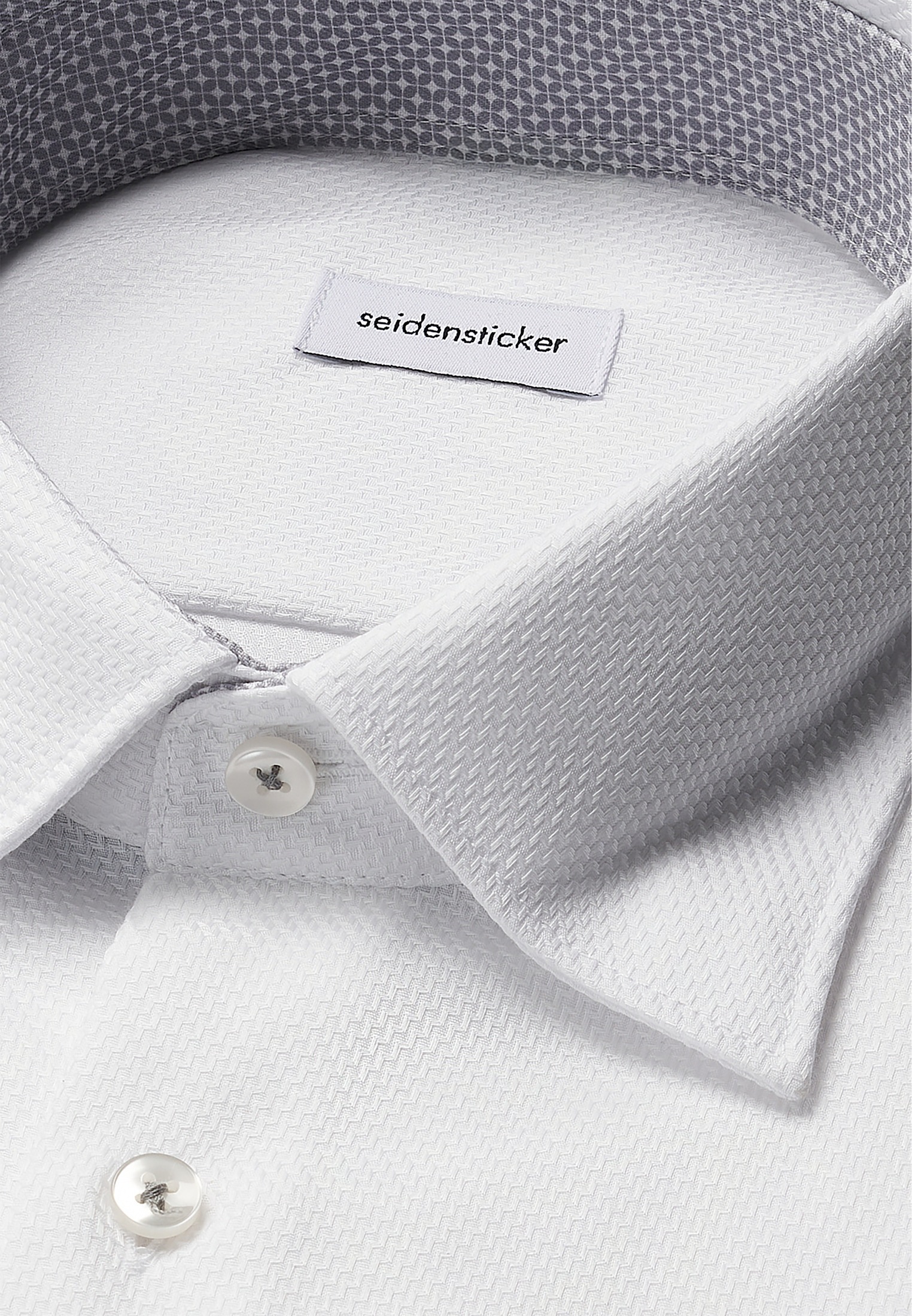 seidensticker Businesshemd »Schwarze Rose«, Comfort 1/1 Covered-Button-Down-Kragen Struktur