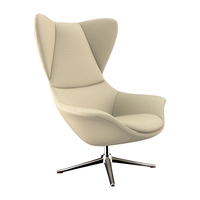 FLEXLUX Ohrensessel "Stilo Relaxsessel, TV-Sessel", Solitär, Stil-Ikone, drehbar, Fuß Aluminium