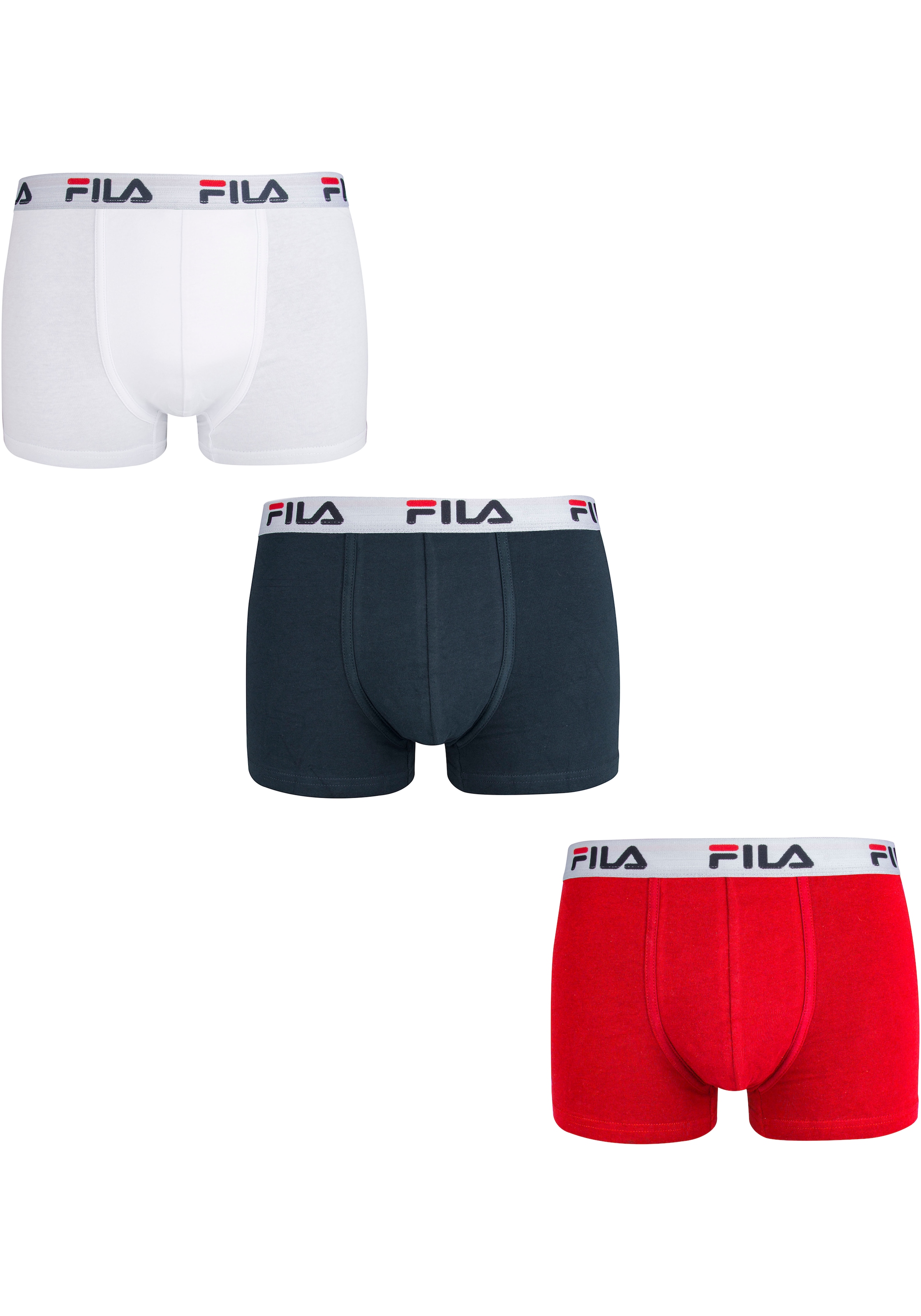 Fila Boxer, (3er Pack), mit elastischem Logobund