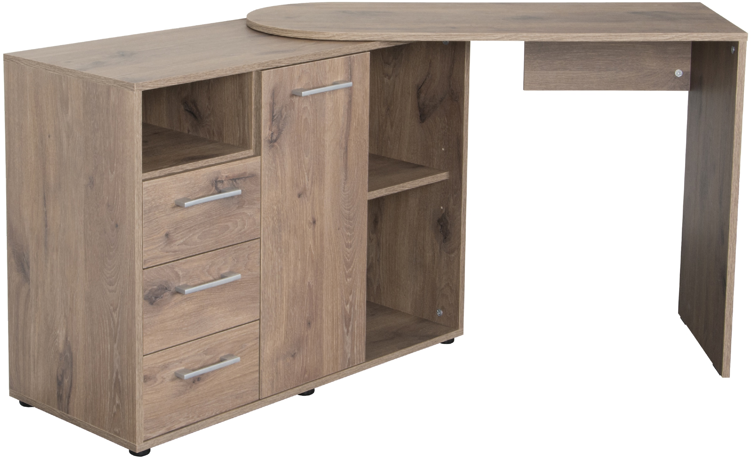 VOGL Möbelfabrik Schreibtisch, schwenkbare Tischplatte, platzsparend, Made in Germany