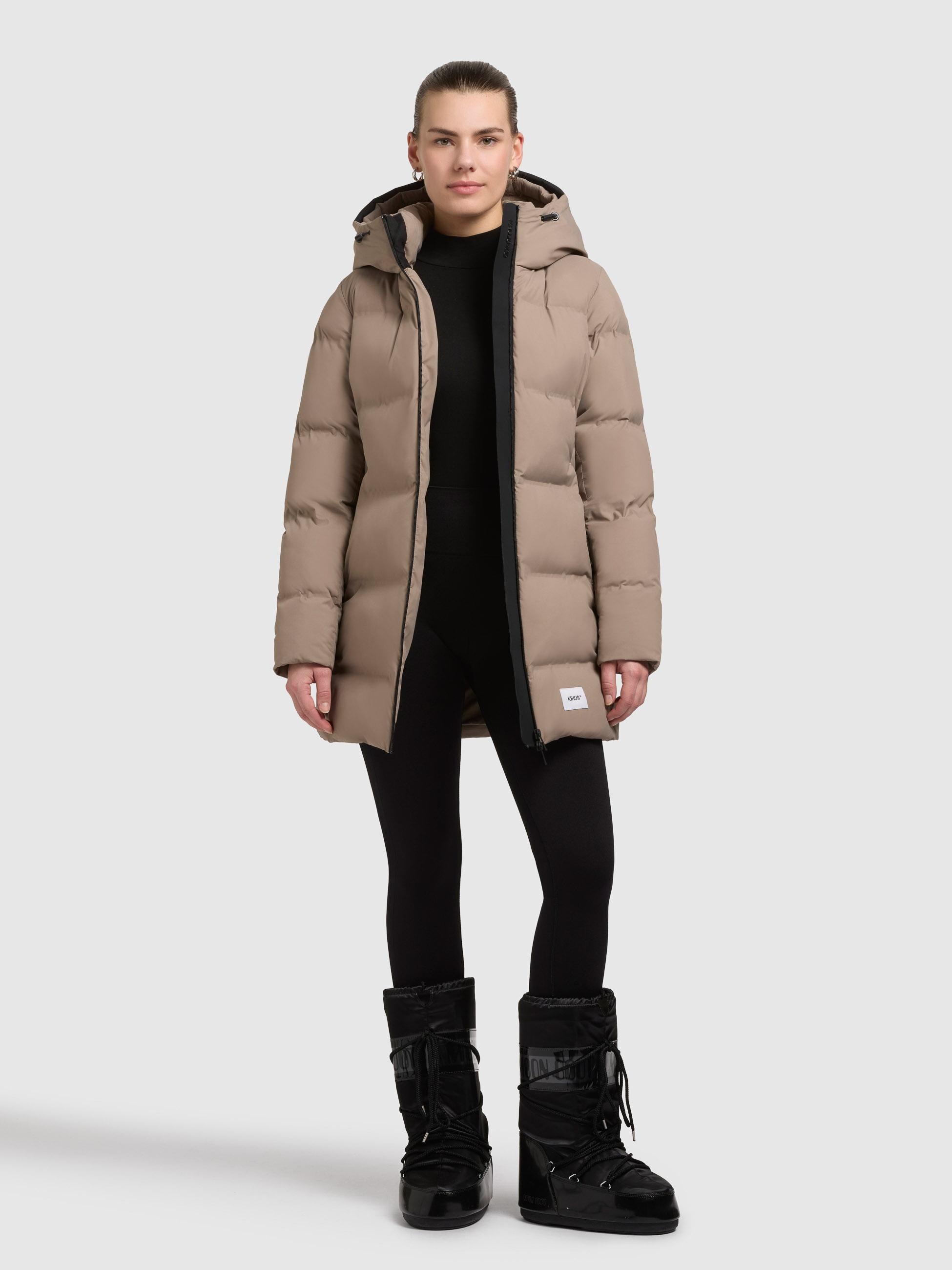 khujo Kurzmantel »Tanare4«, Warmer Damen Puffermantel mit Kapuze