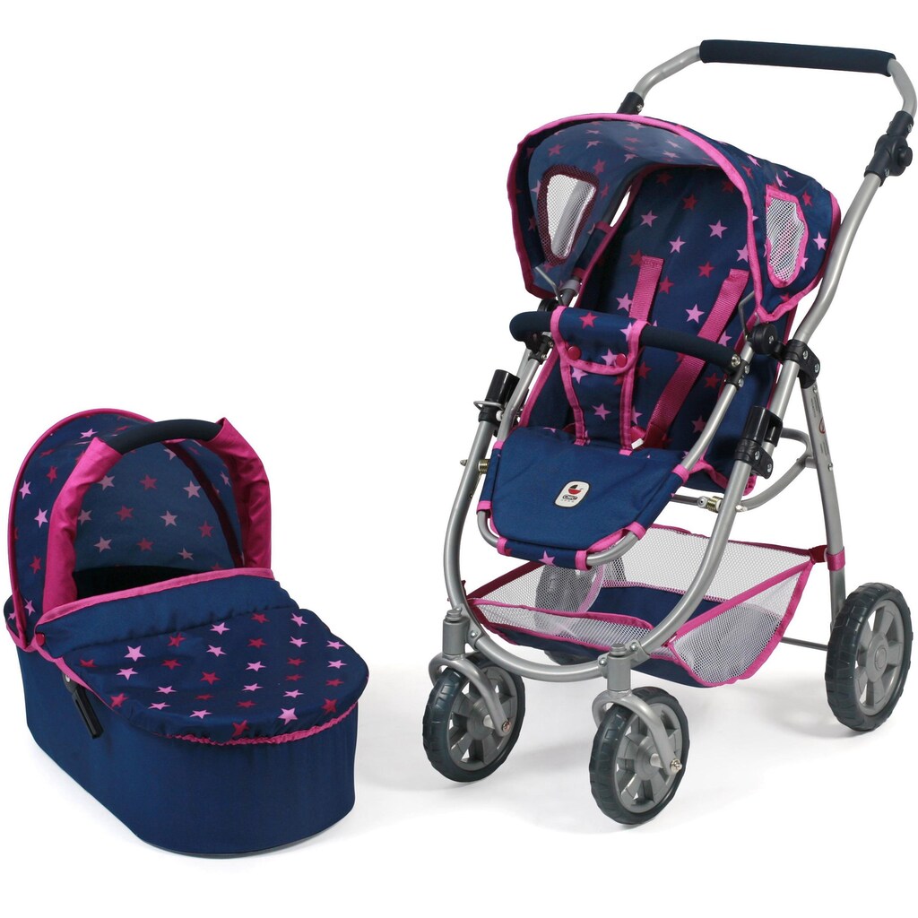 CHIC2000 Kombi-Puppenwagen »Emotion All In 2in1, Stars Marine«, inkl. Babywanne und Sportwagenaufsatz