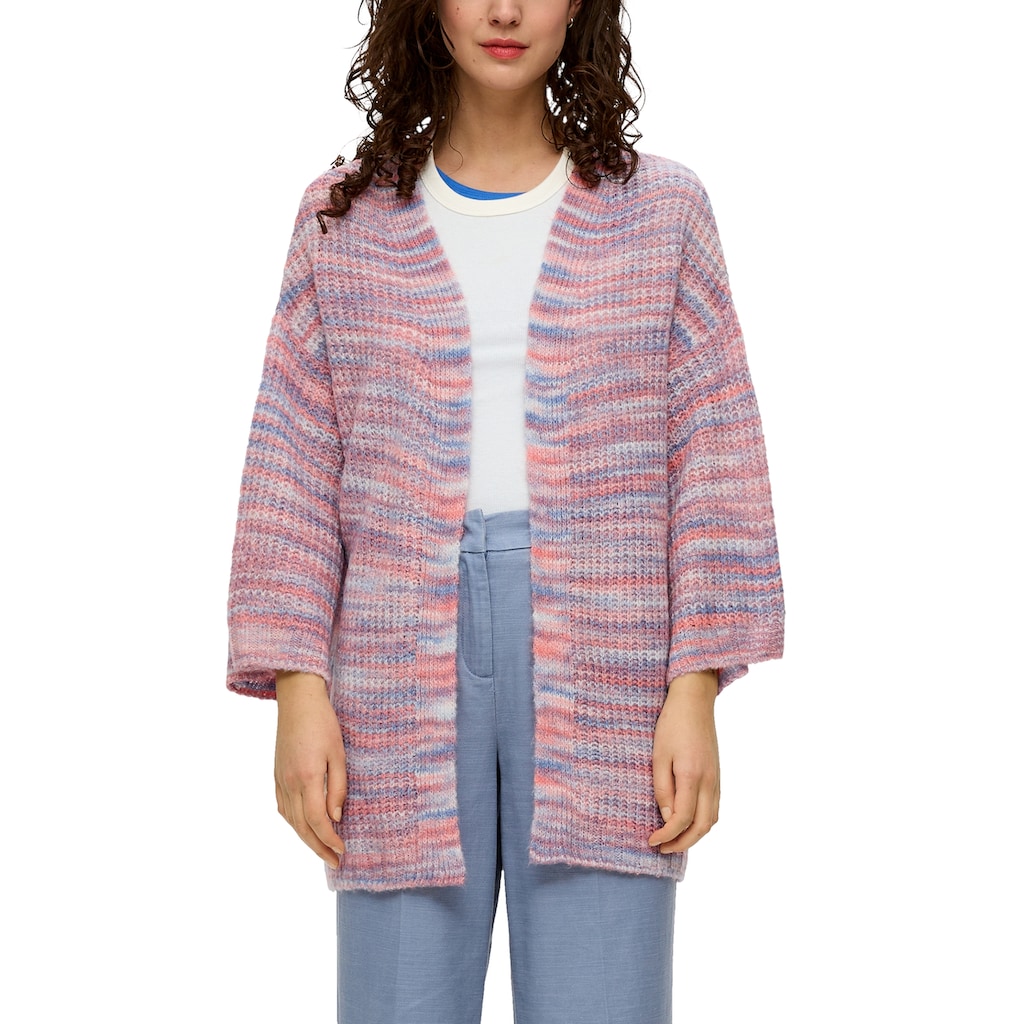 s.Oliver Cardigan, in Woll-Optik und 3/4 Arm