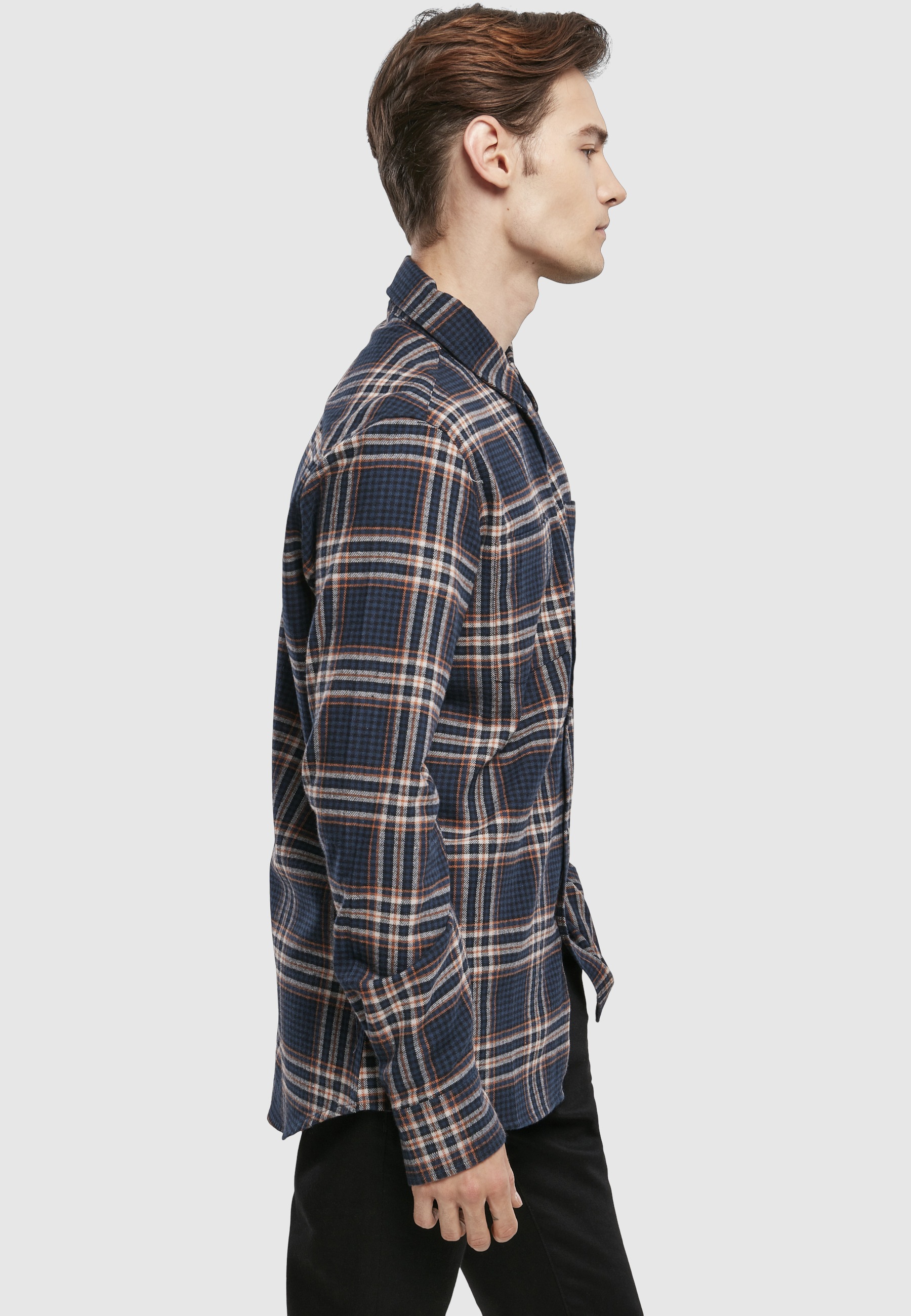 URBAN CLASSICS Langarmshirt »Urban Classics Herren Checked Campus Shirt« 1 Stk.