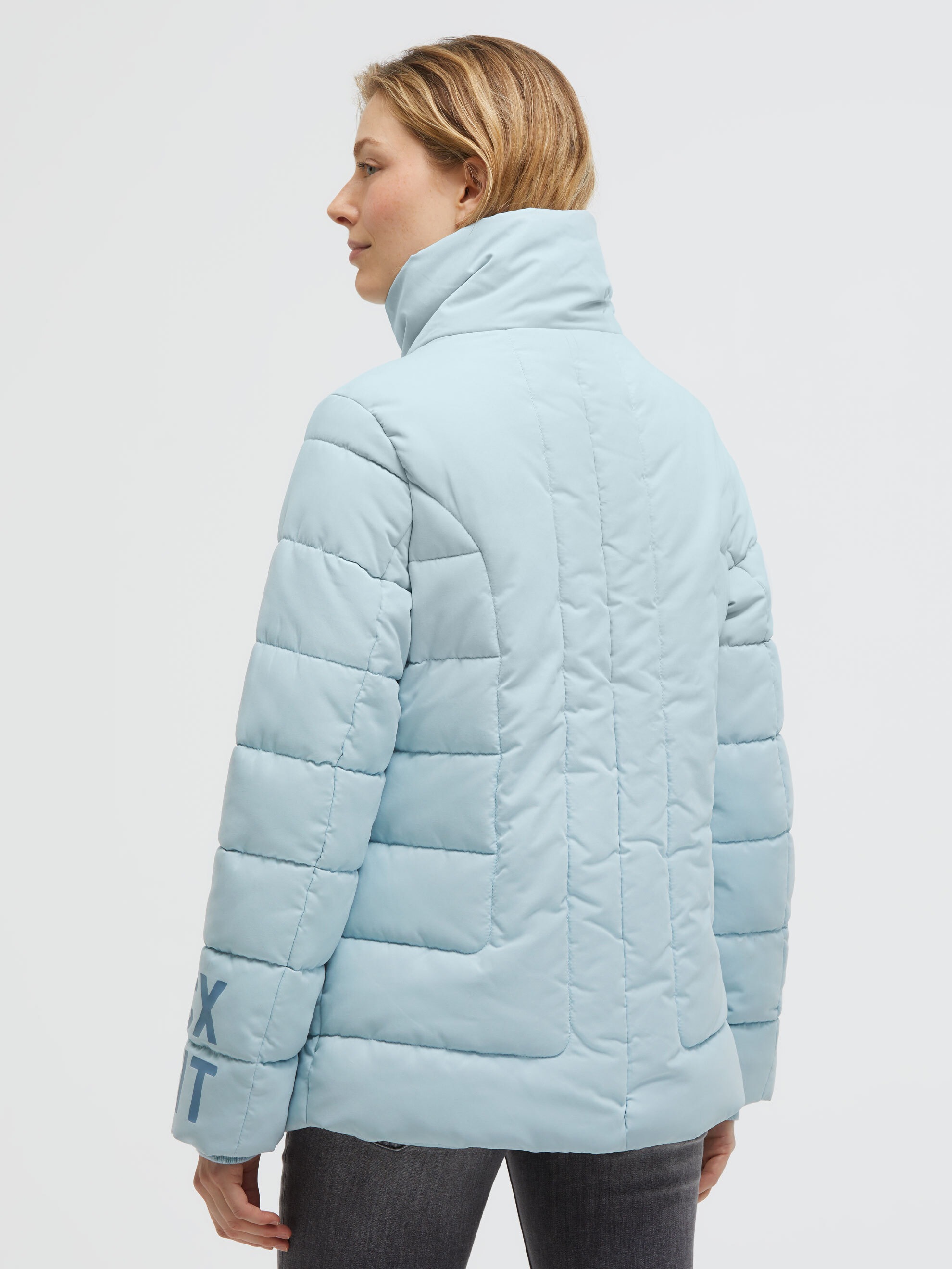 SOCCX Winterjacke ohne Kapuze mit Reißverschluss an den Einschubtaschen
