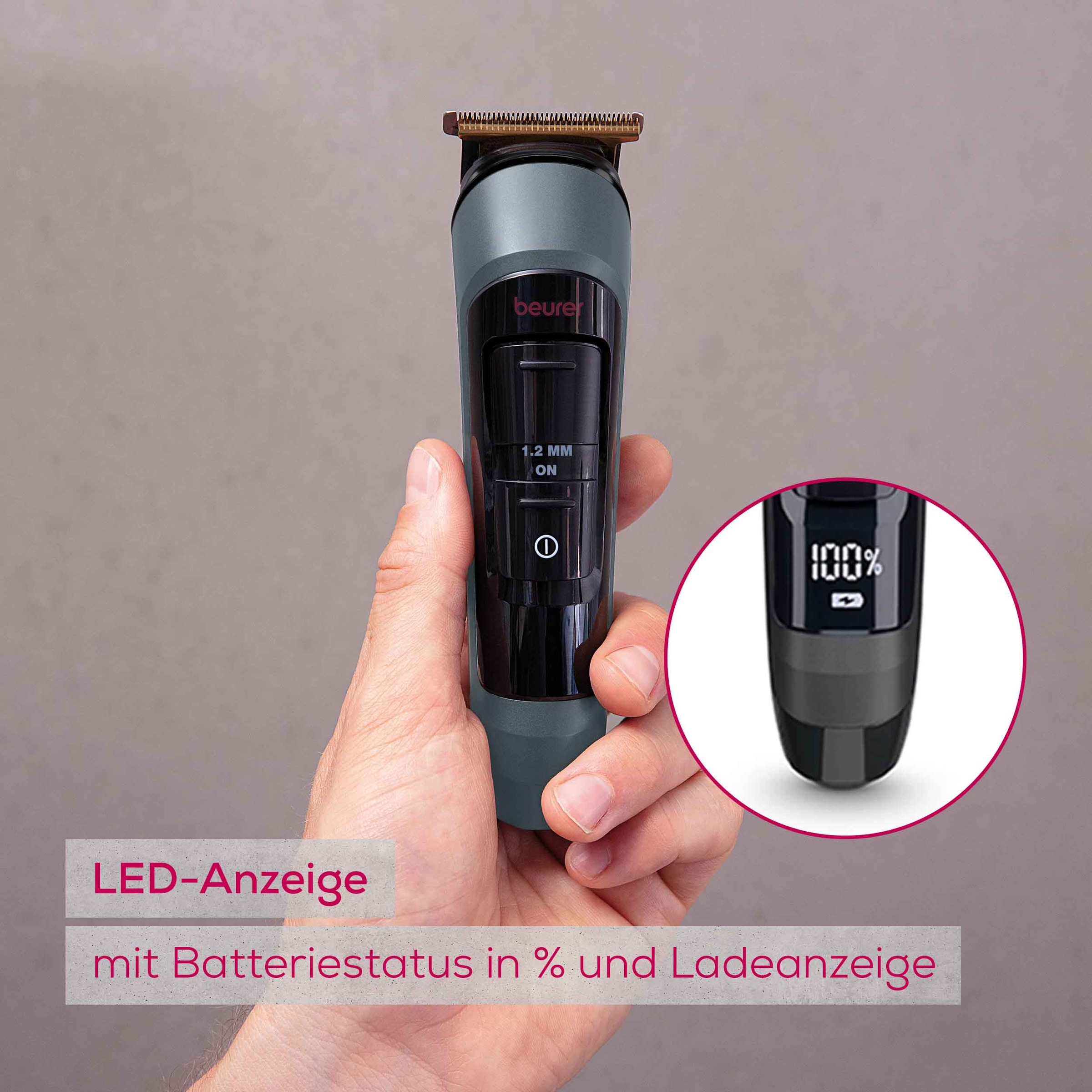 BEURER Multifunktionstrimmer »MN9X Limited Editon 2025, zur Haarentfernung am ganzen Körper« 5 Aufsätze