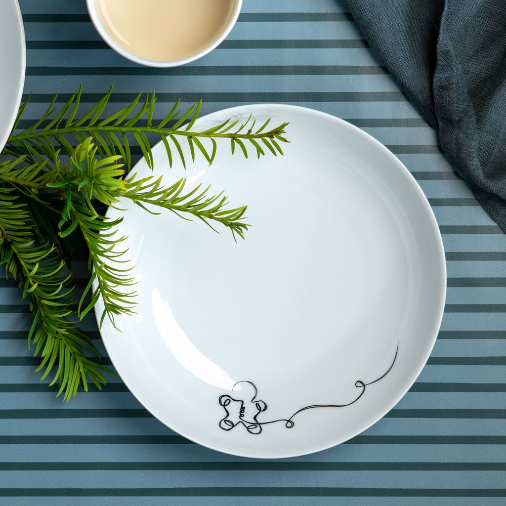 Villeroy & Boch Schale »Schalen XMAS Statement Lines ø 18,7 cm 6er Set weiß«