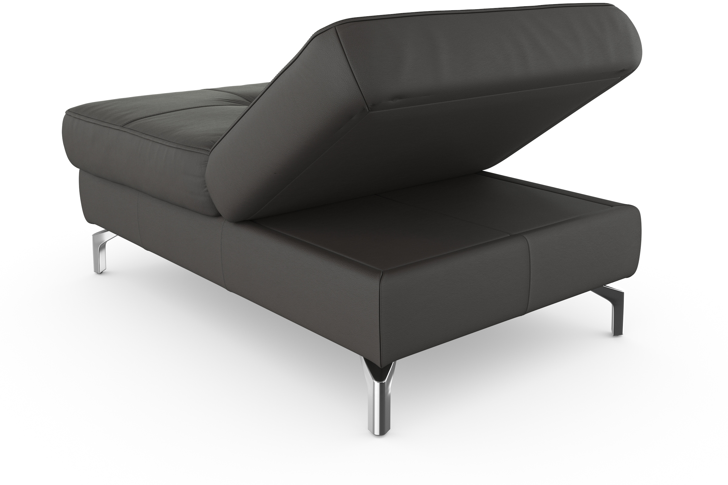 sit&more Hocker »Bendigo«, mit Klappfunktion, Bodenfreiheit 12 cm, wahlweise in 2 Fußfarben