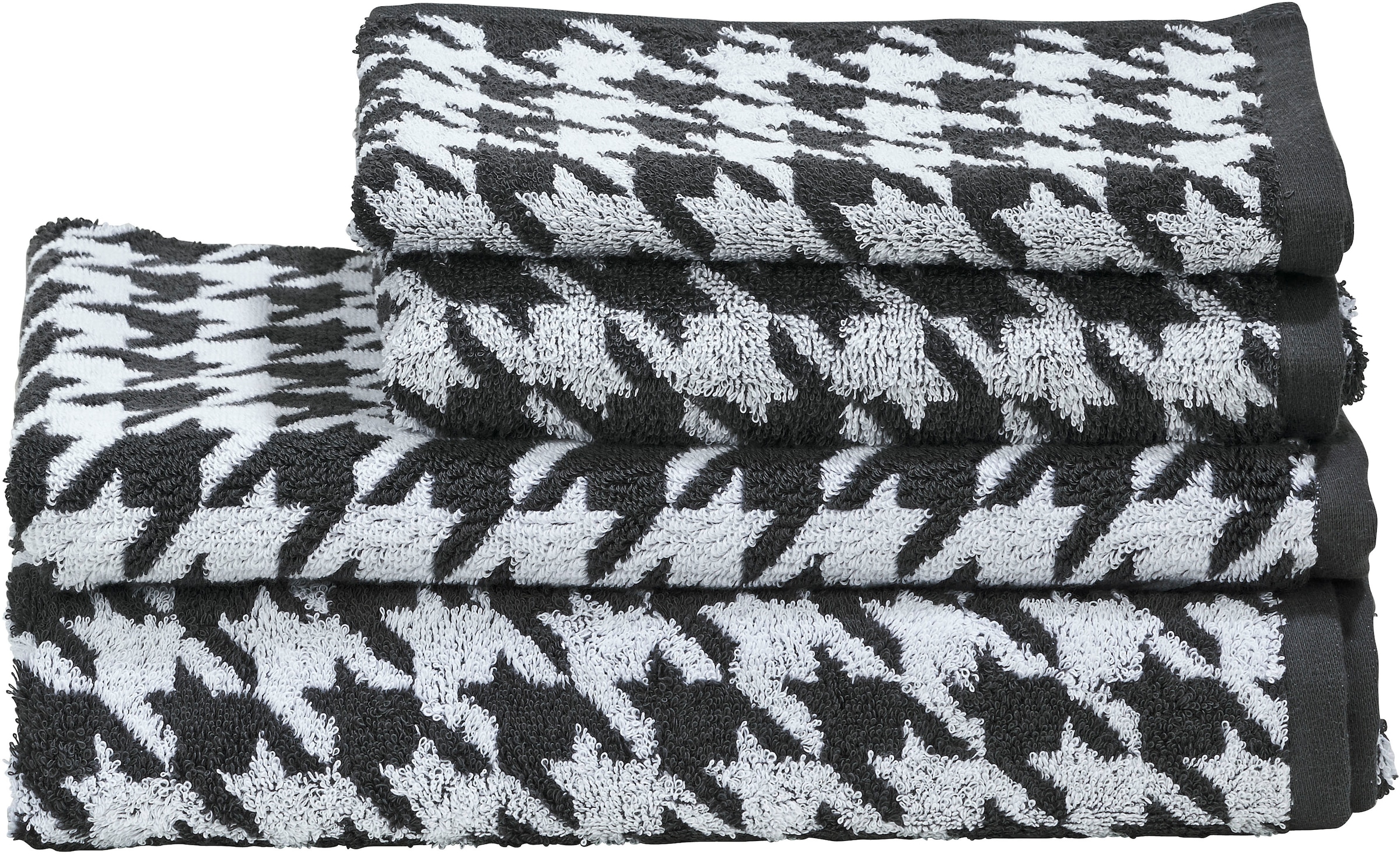 done. Handtuch Set "DAILY SHAPES, 4-teilig, Gästehandtuch," 4 Stk. Jacquard günstig online kaufen